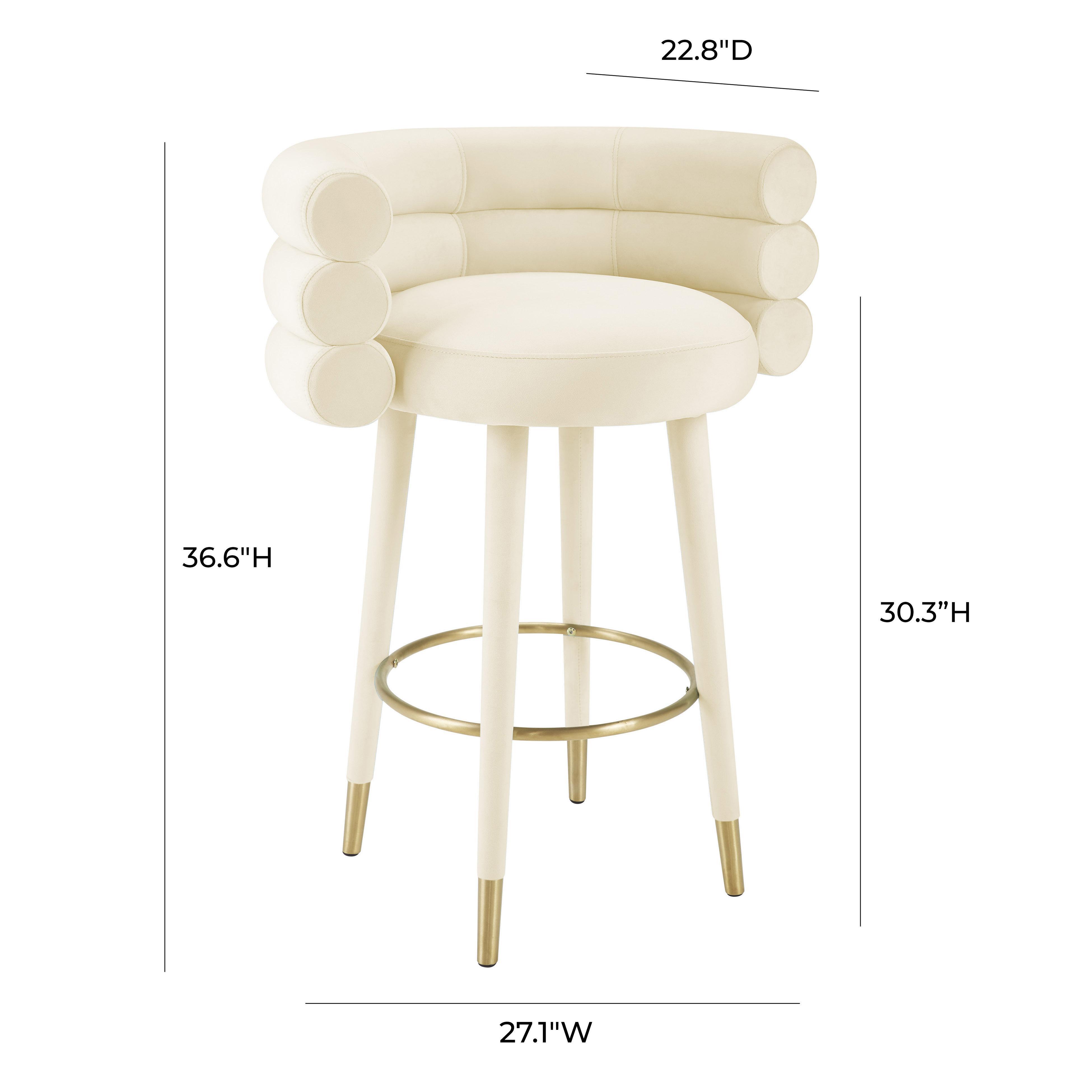 TOV Furniture Betty Bar Height Bar Stool, , large