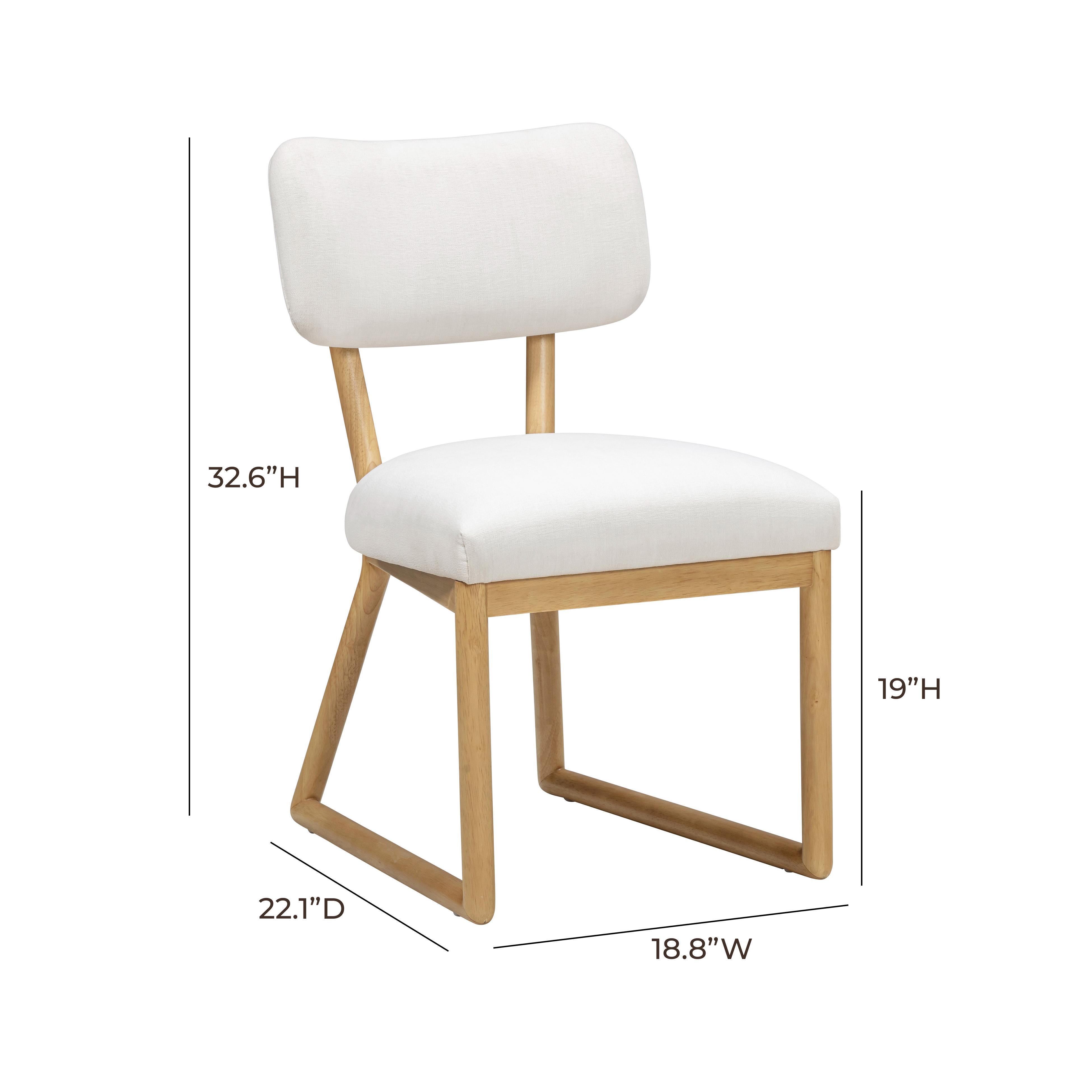 TOV Furniture Bobbie Dining Chair, Cream, large