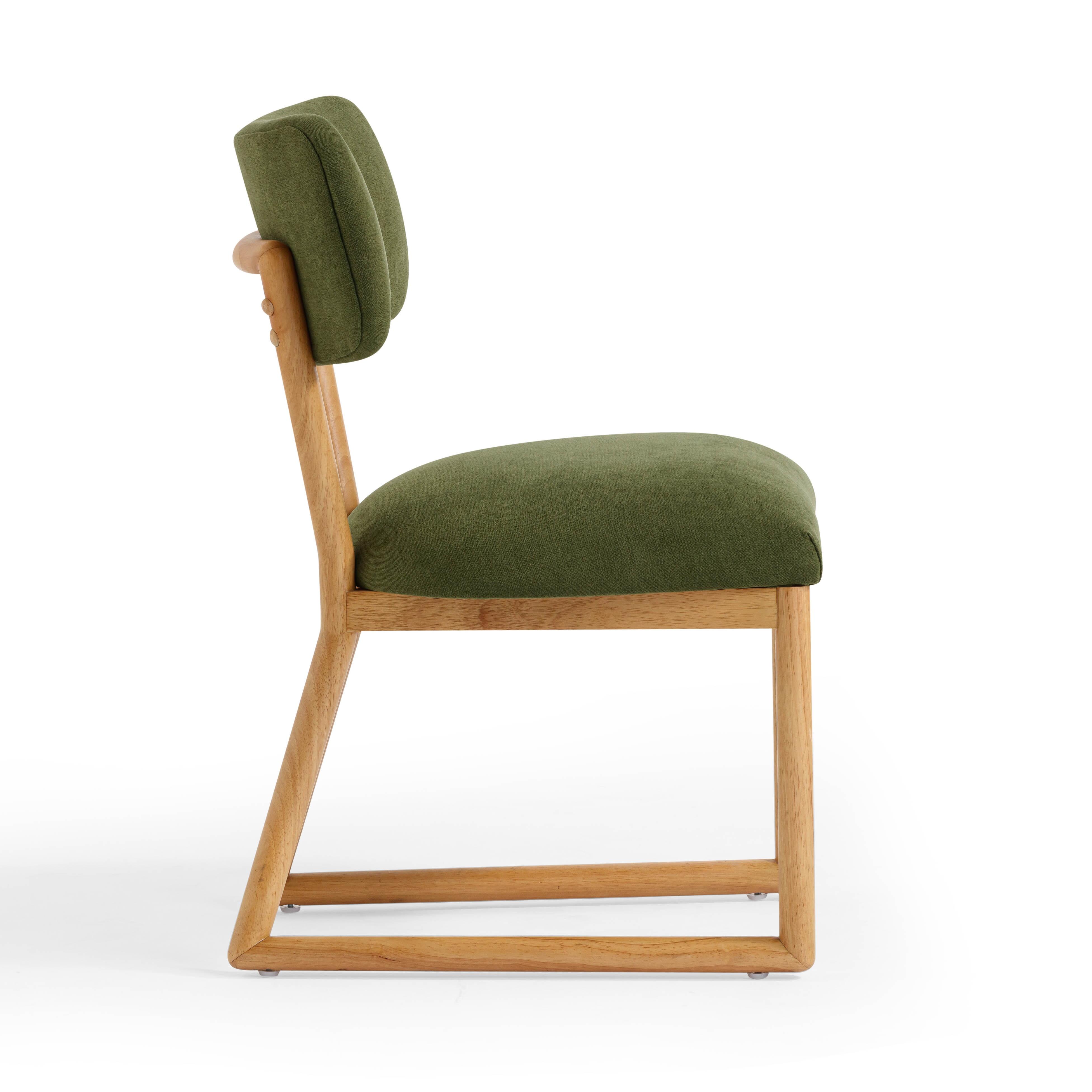 TOV Furniture Bobbie Dining Chair, Green, large