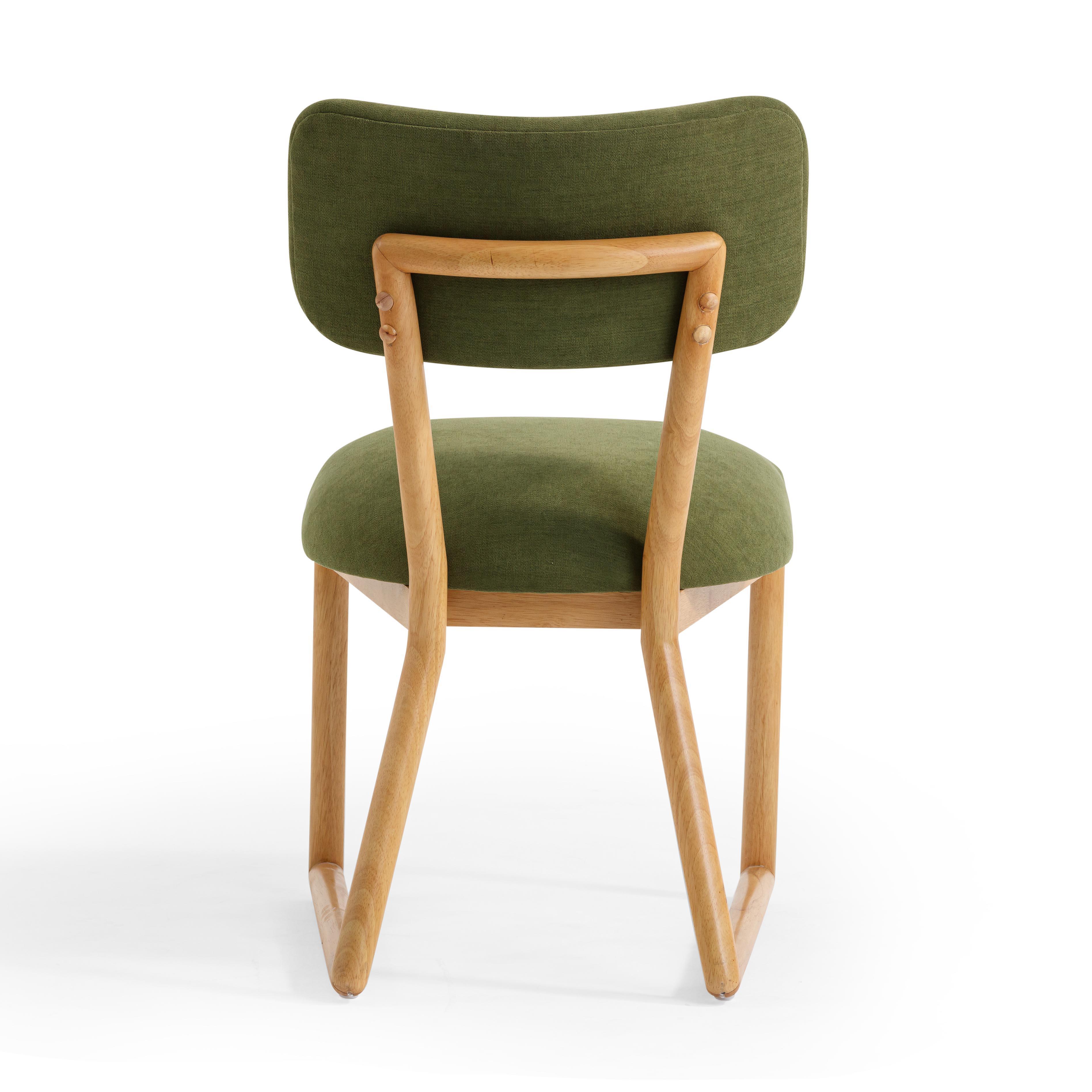 TOV Furniture Bobbie Dining Chair, Green, large
