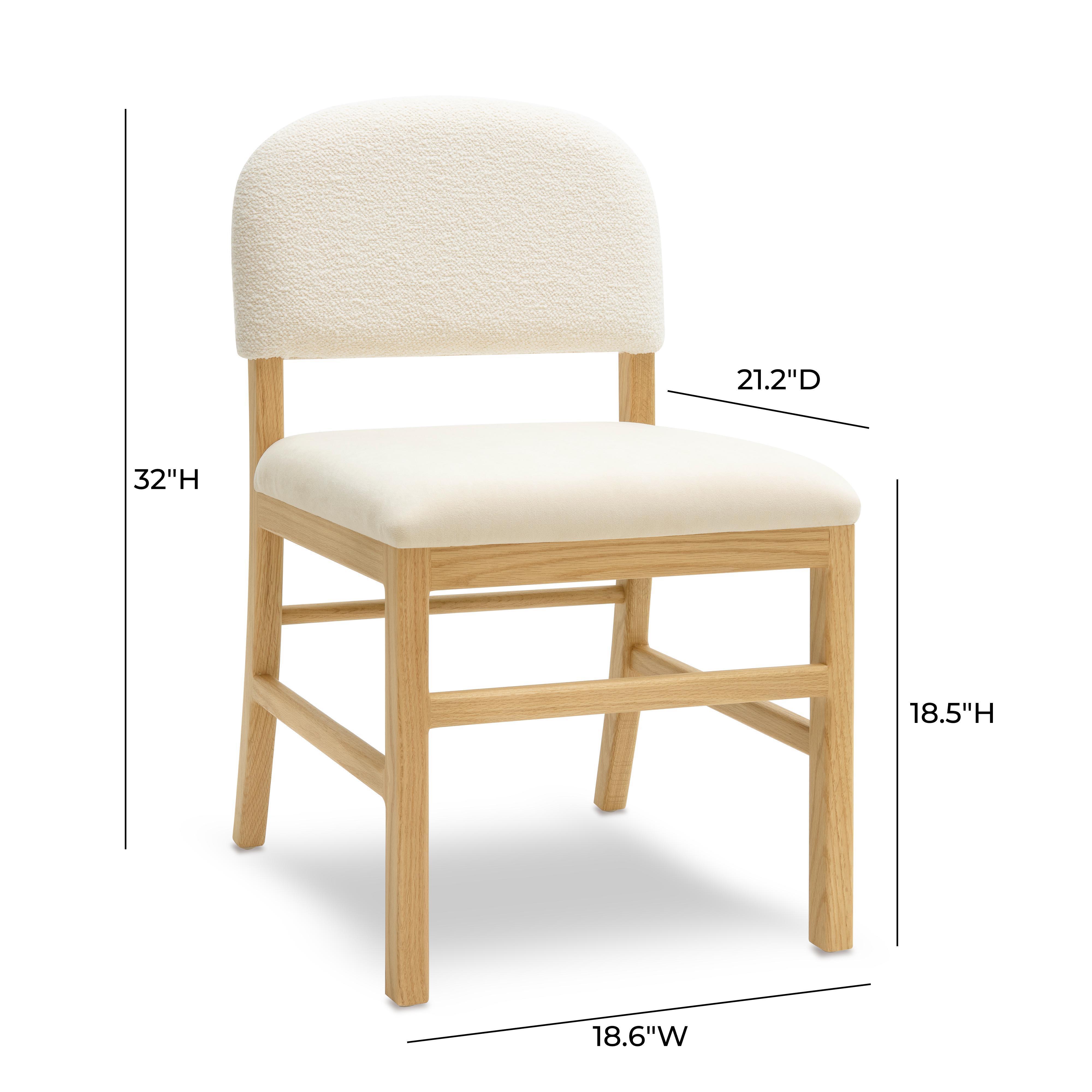 TOV Furniture Calla Dining Chair, Cream, large