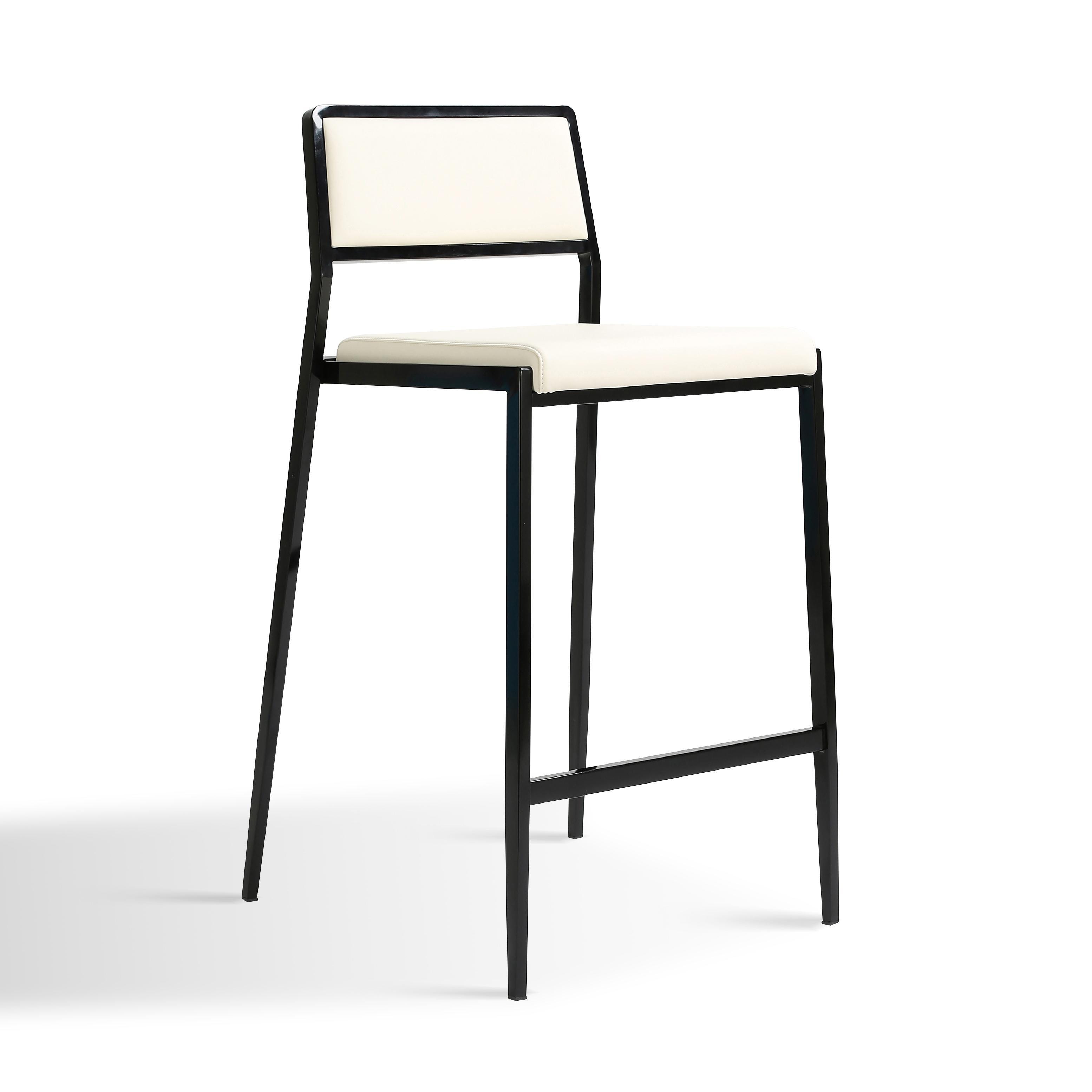 TOV Furniture Gale Counter Height Bar Stool (Set of 2), Cream, large