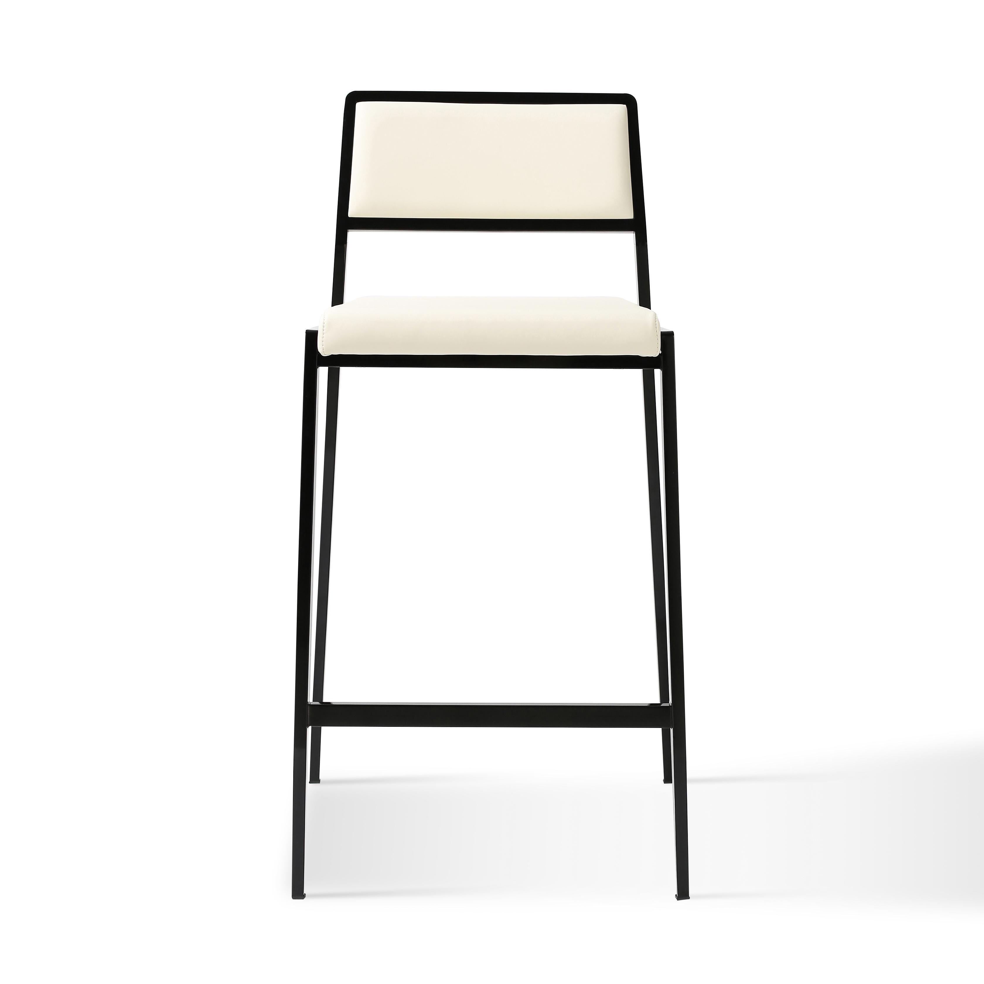 TOV Furniture Gale Counter Height Bar Stool (Set of 2), Cream, large