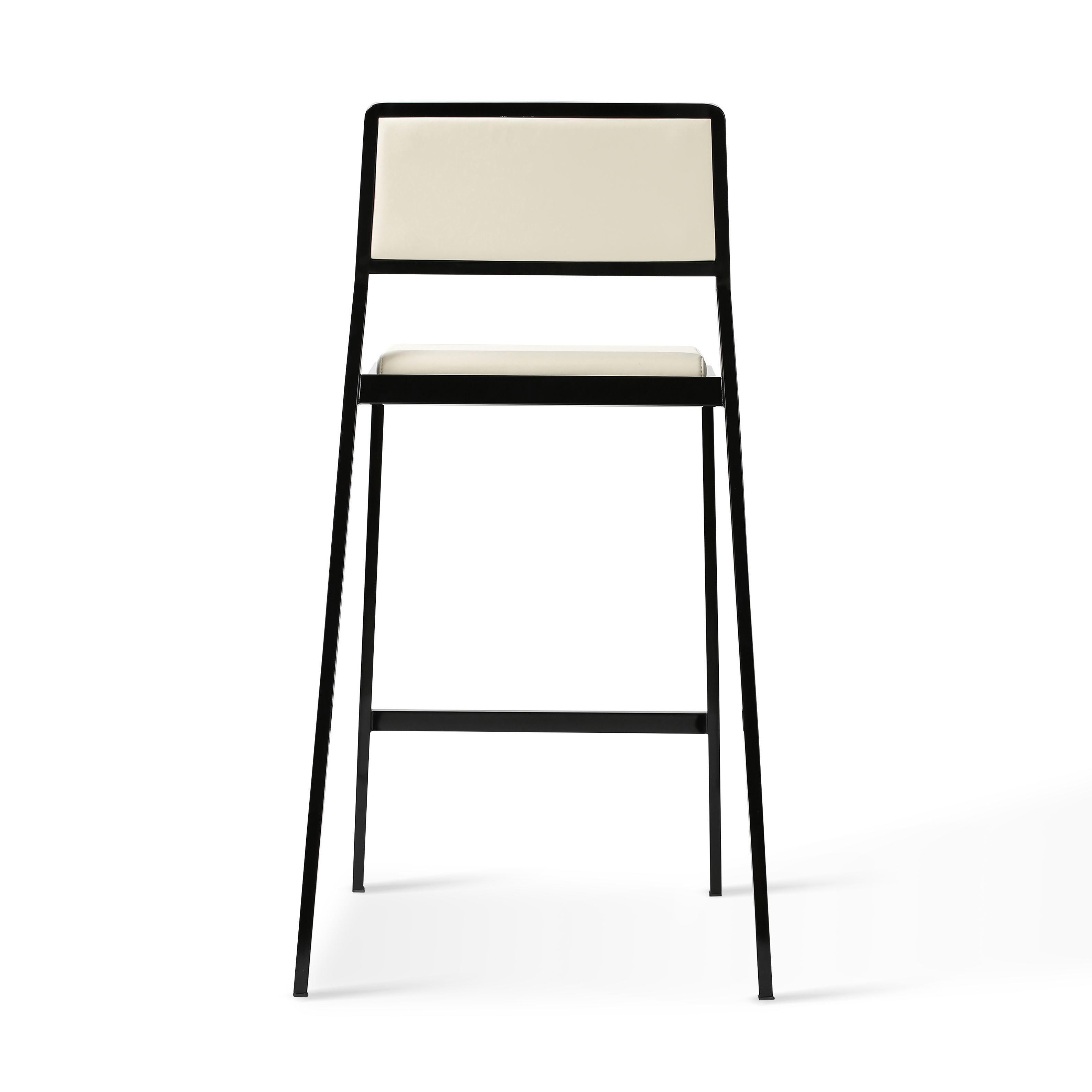 TOV Furniture Gale Counter Height Bar Stool (Set of 2), Cream, large