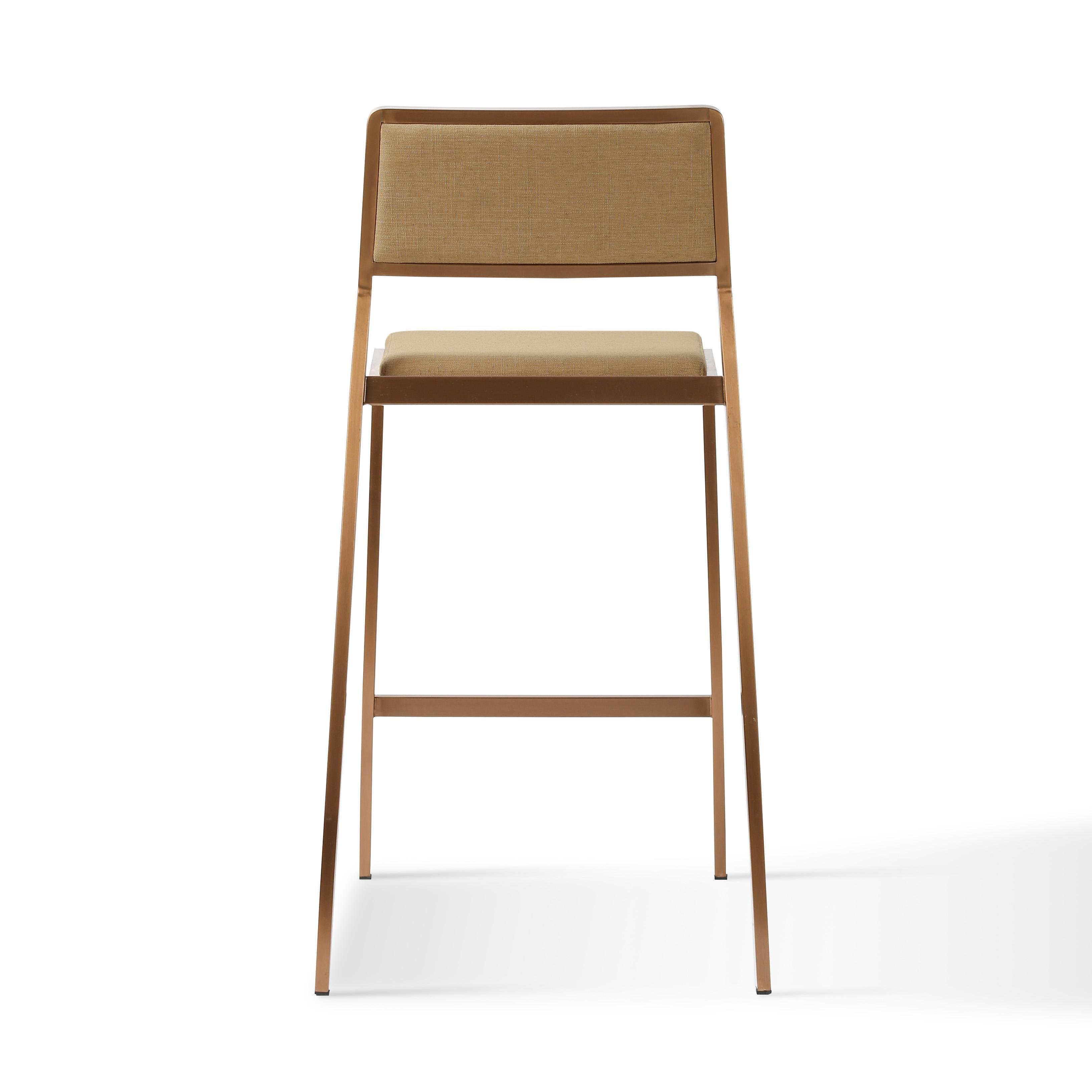 TOV Furniture Gale Counter Height Bar Stool (Set of 2), Tan, large