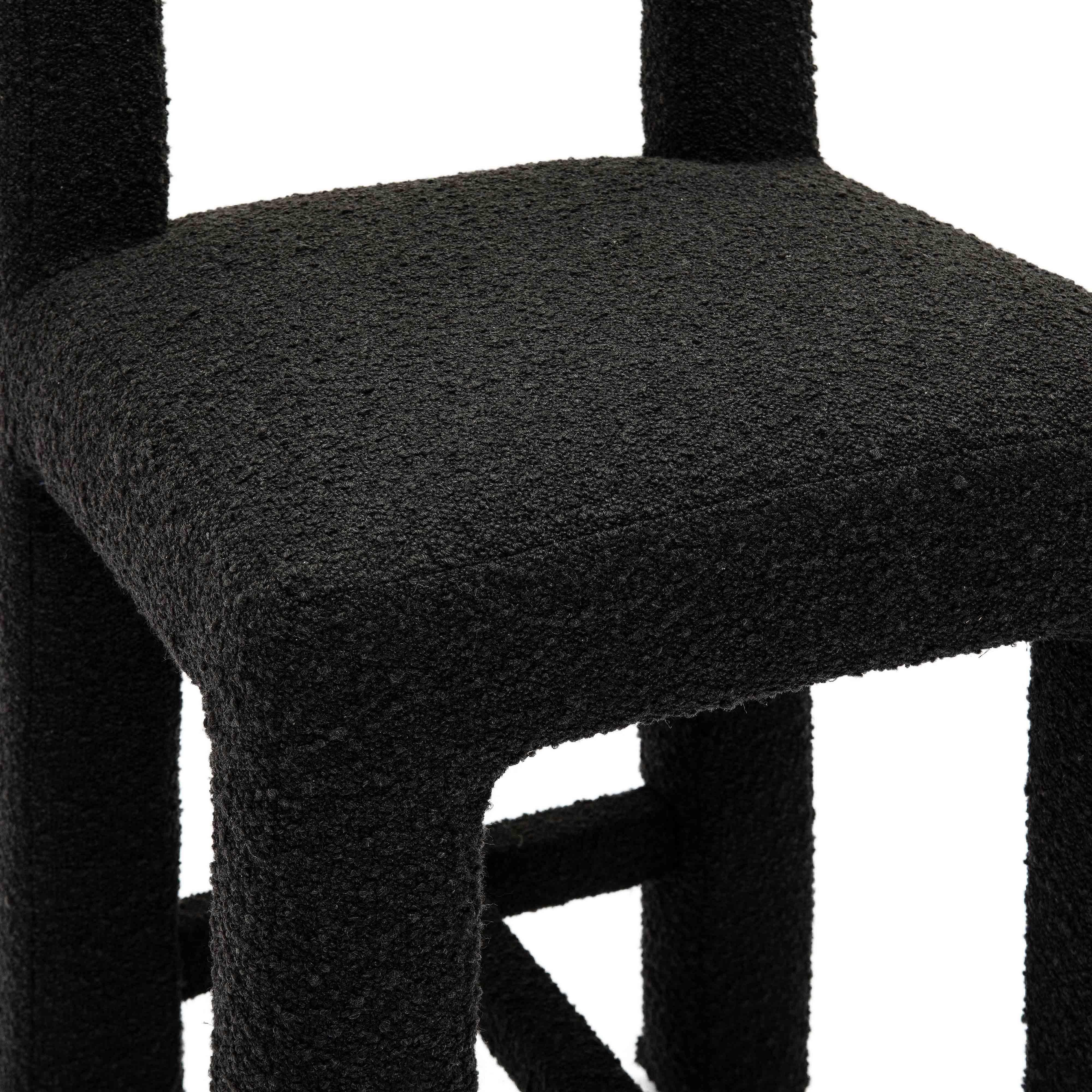 TOV Furniture Hazel Counter Height Bar Stool, Black, large