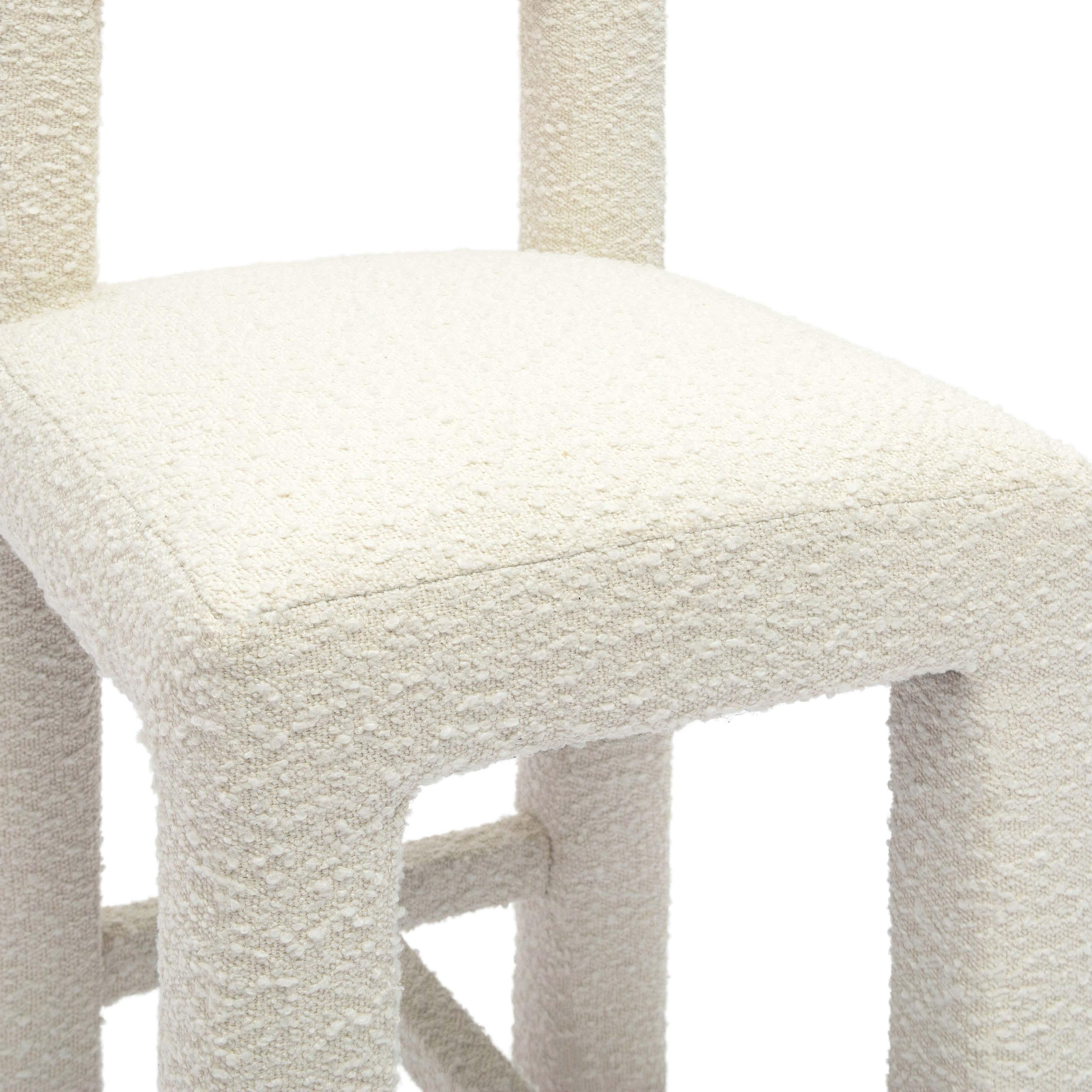 TOV Furniture Hazel Counter Height Bar Stool, Cream, large