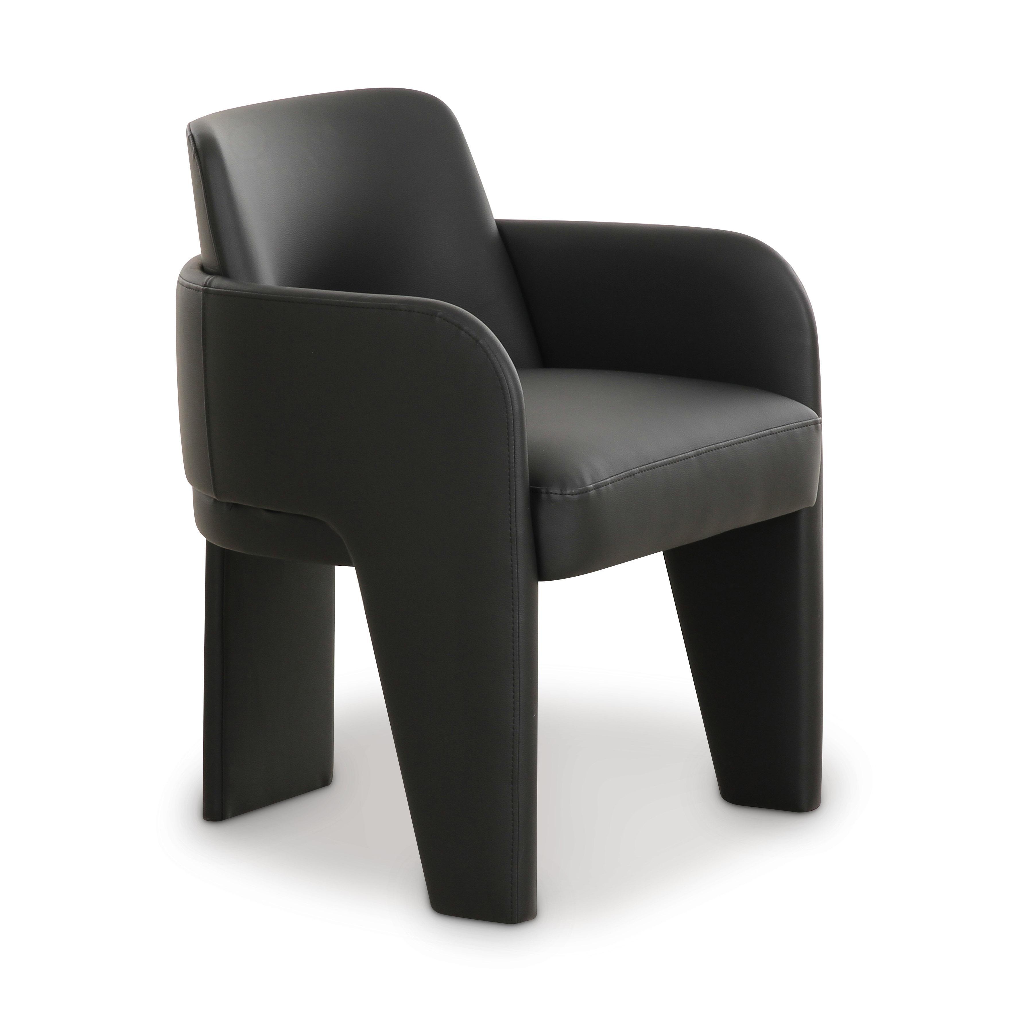 TOV Furniture Leo Dining Chair, Black, large