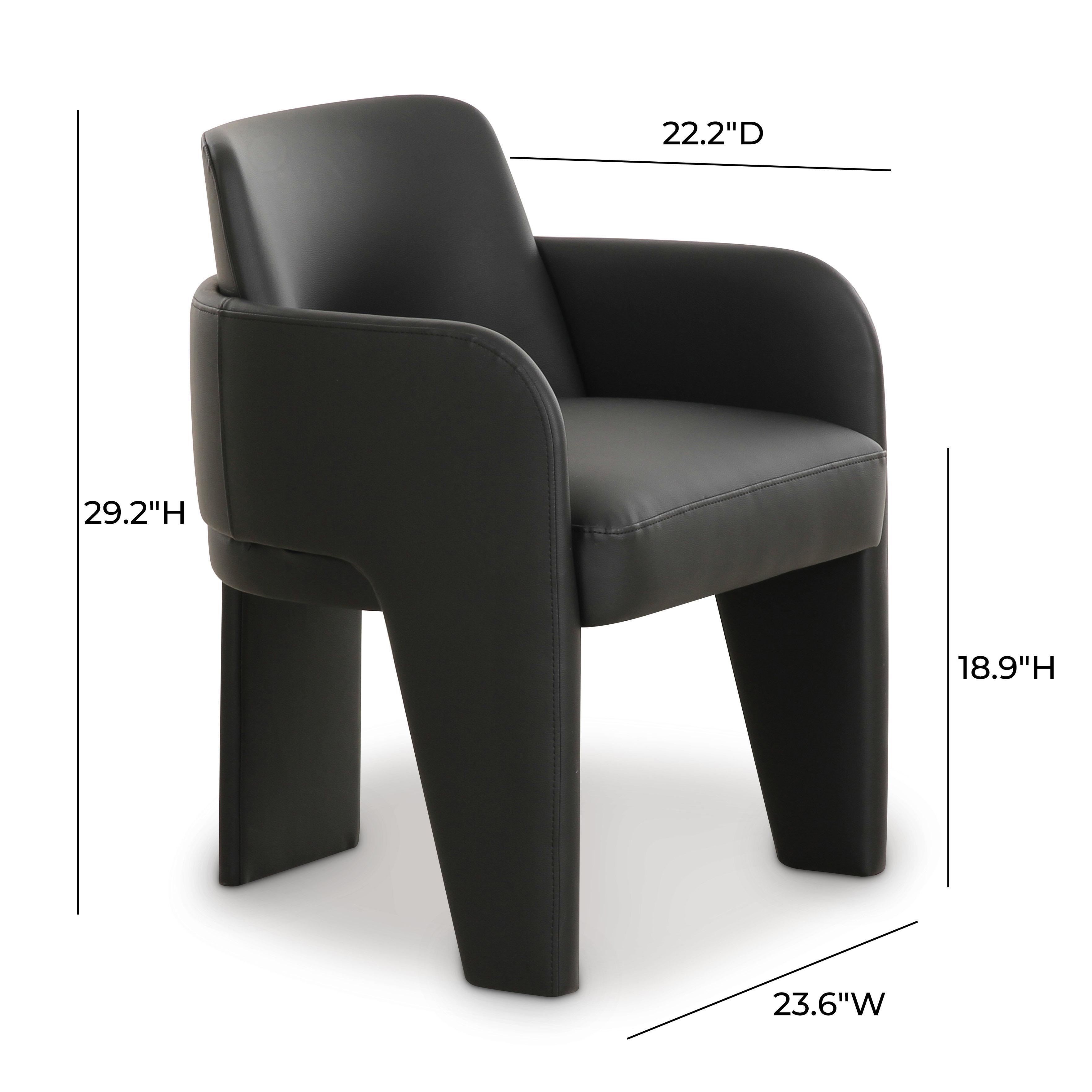 TOV Furniture Leo Dining Chair, Black, large