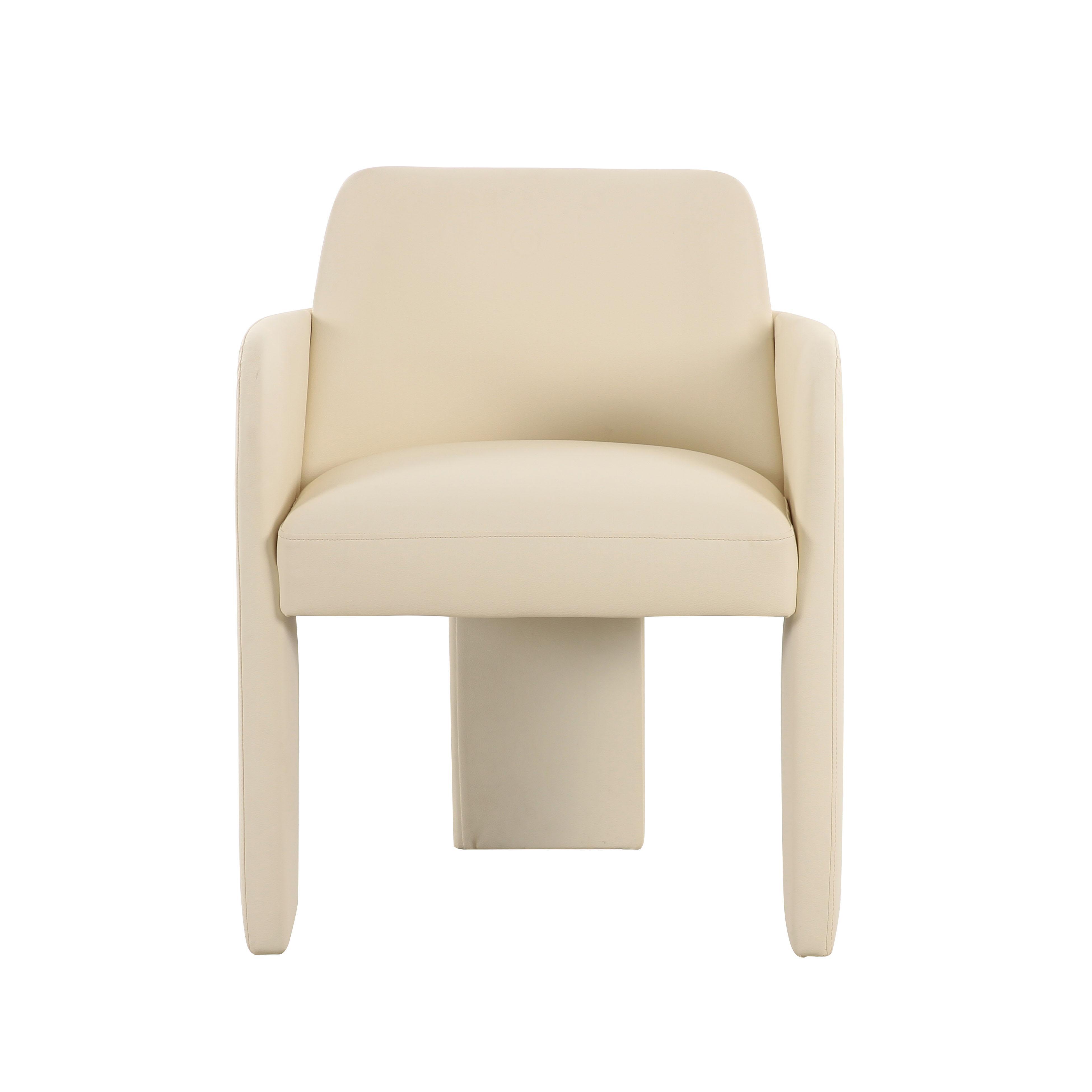 TOV Furniture Leo Dining Chair, Cream, large