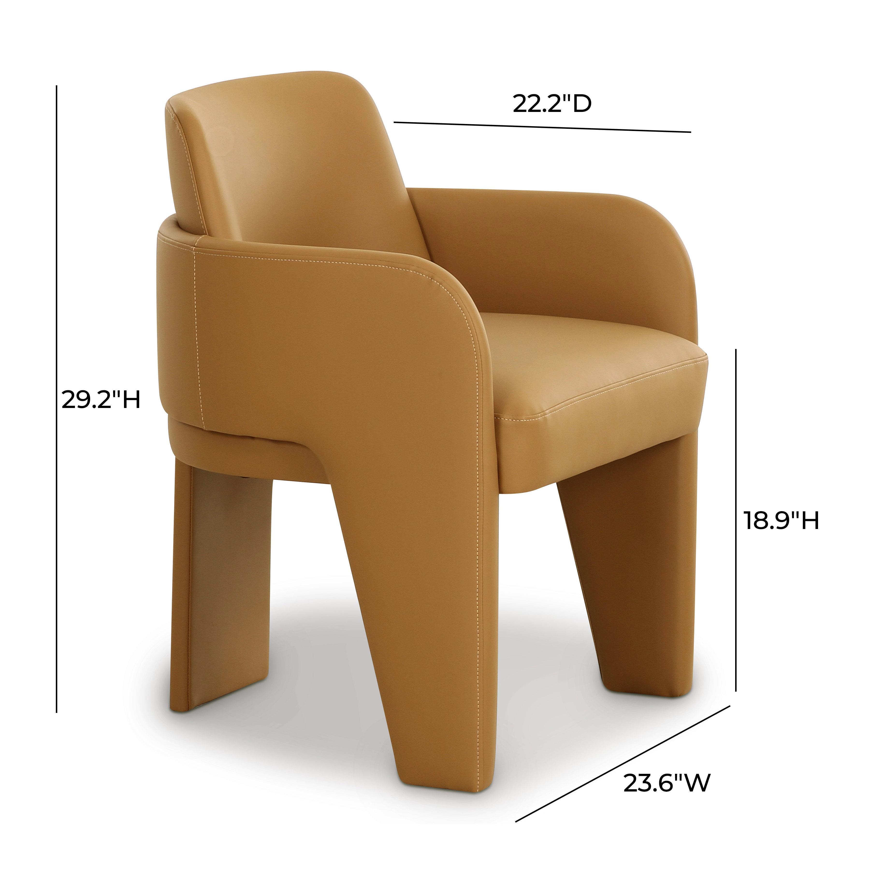 TOV Furniture Leo Dining Chair, Tan, large