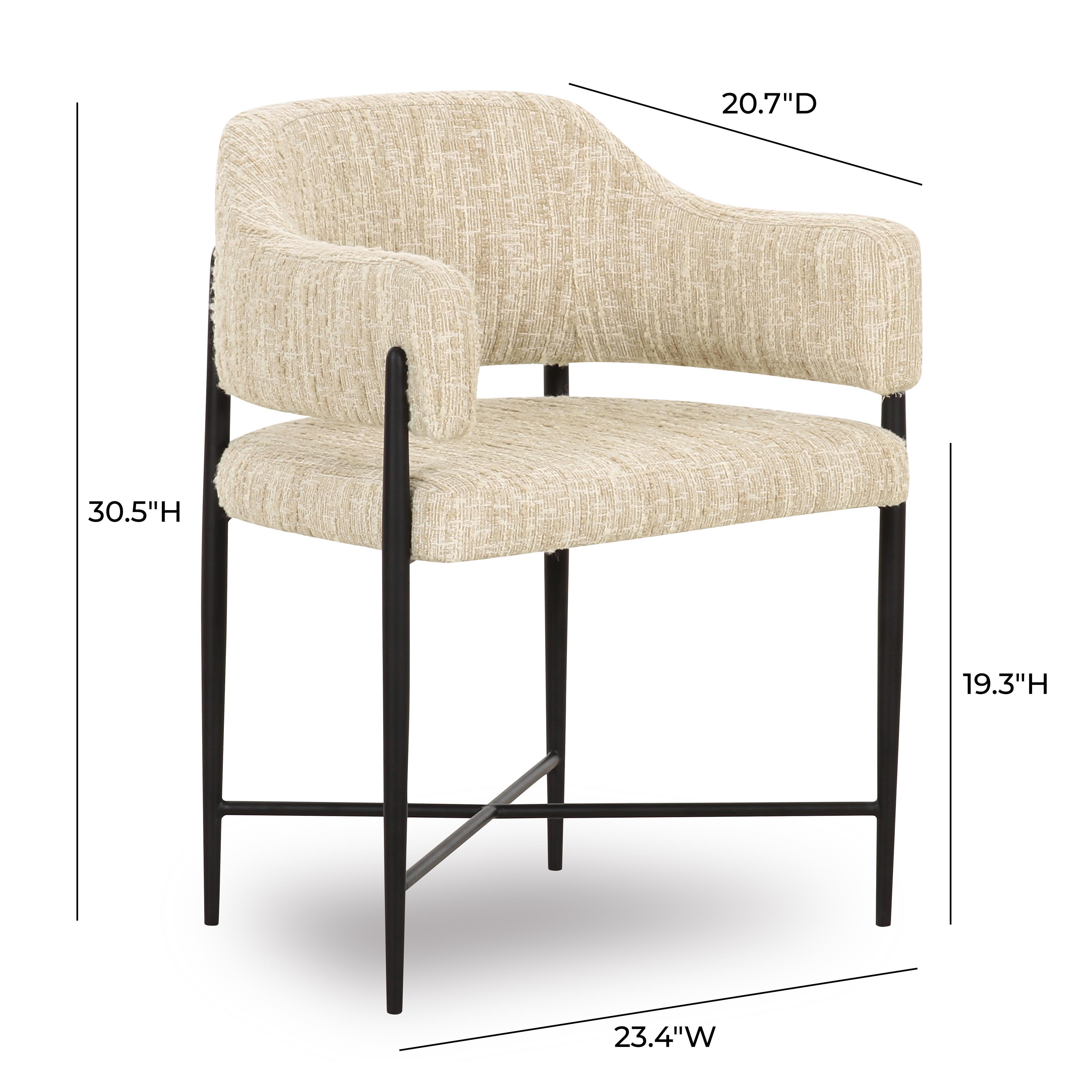 TOV Furniture Sezanne Dining Chair, Cream, large