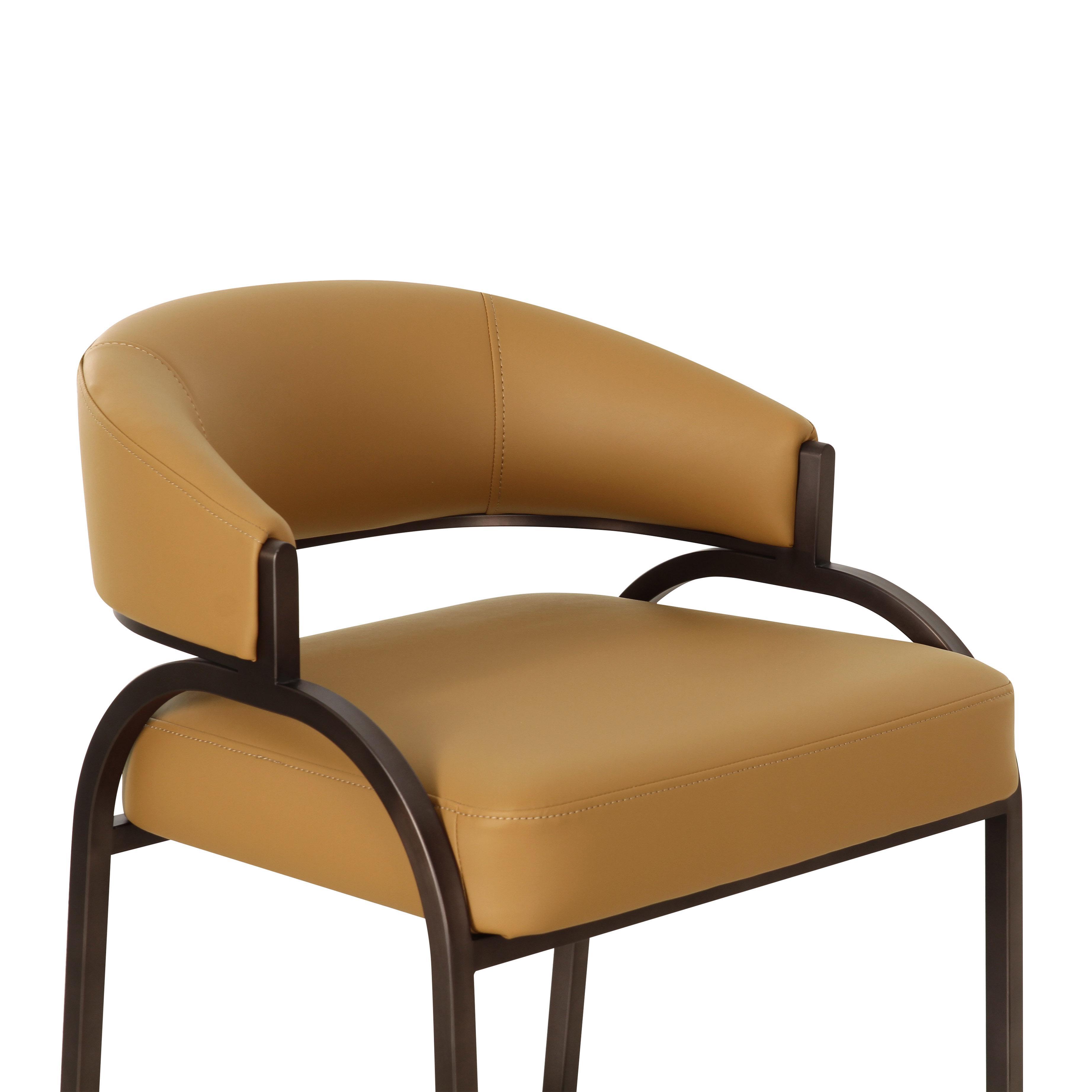 TOV Furniture Tatum Counter Height Bar Stool, Tan, large