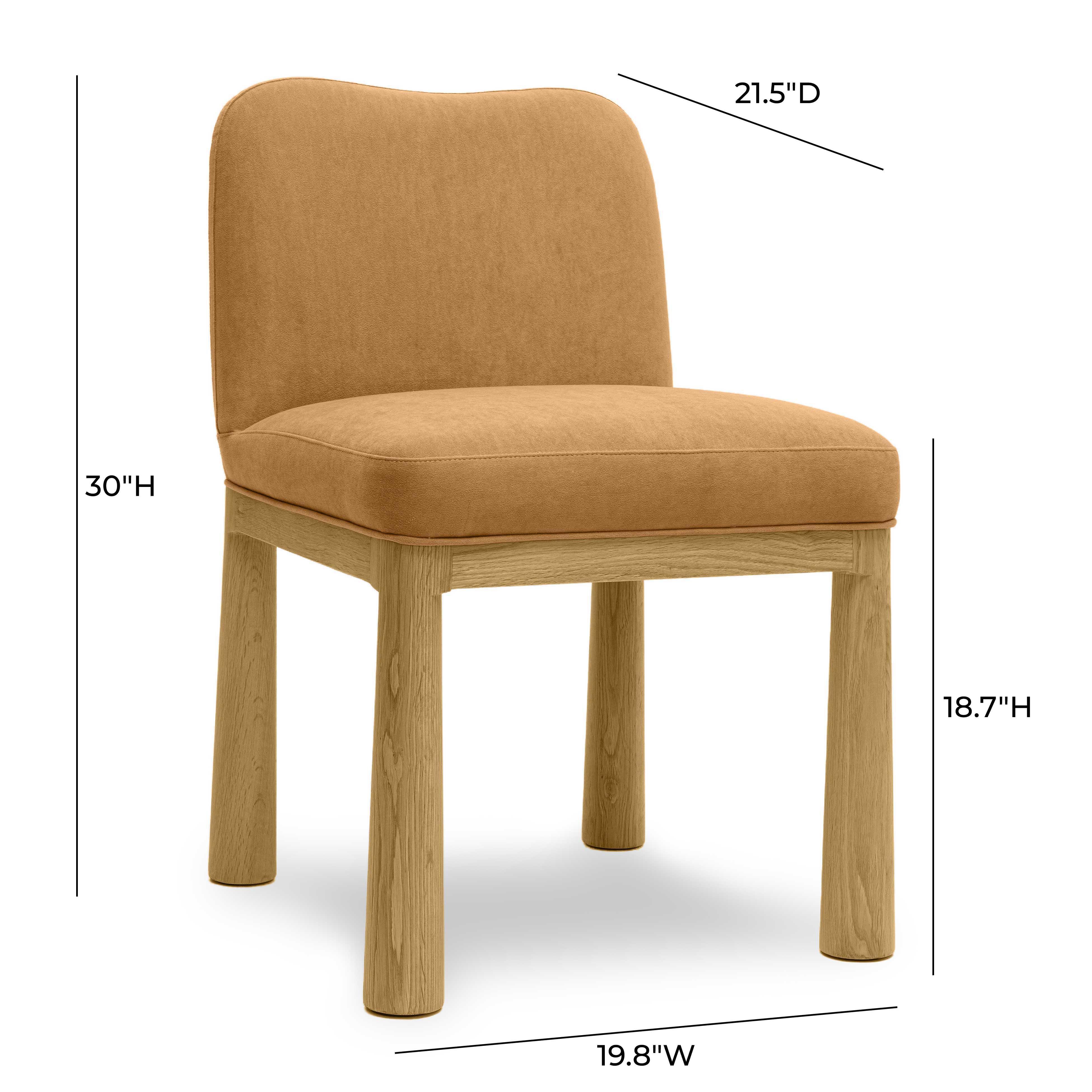 TOV Furniture Tiara Dining Chair, Cognac, large