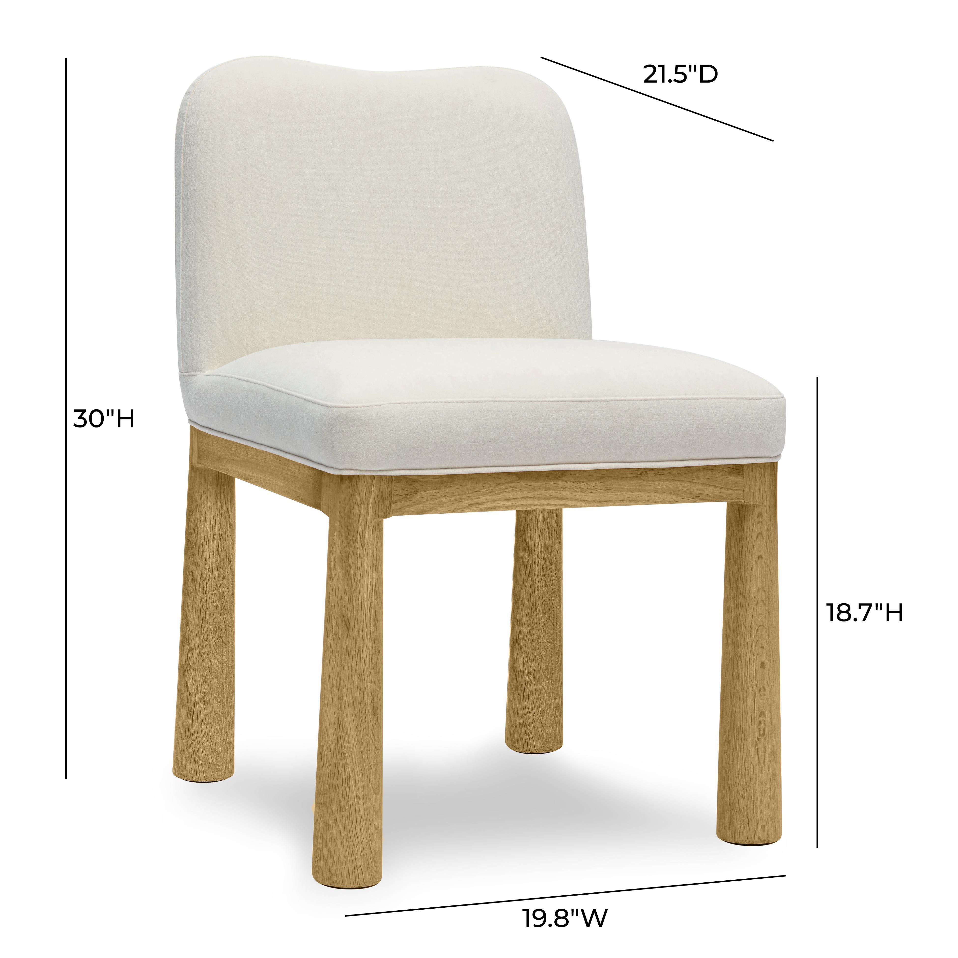 TOV Furniture Tiara Dining Chair, Cream, large