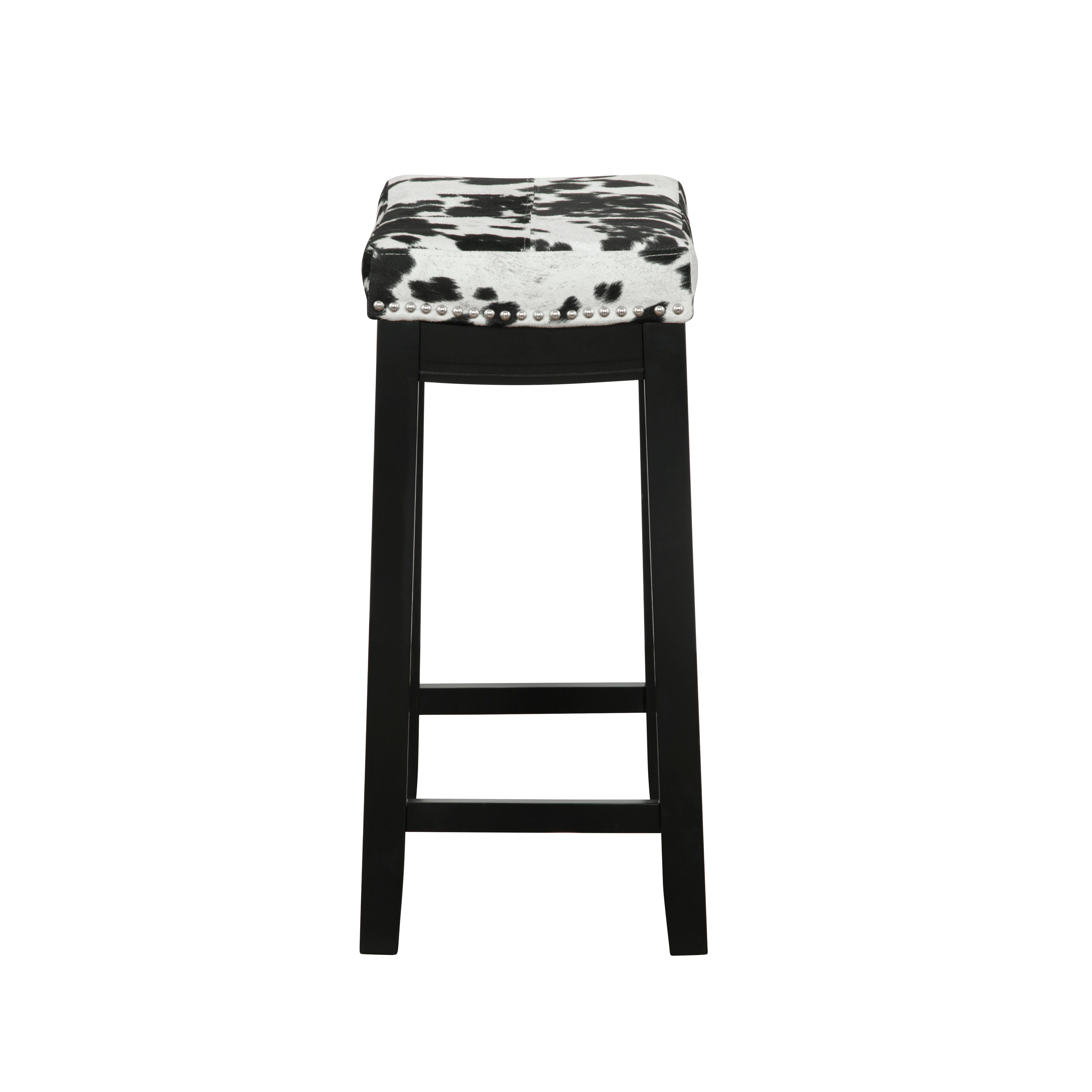Linon Claridge Counter Height Bar Stool, Black, large