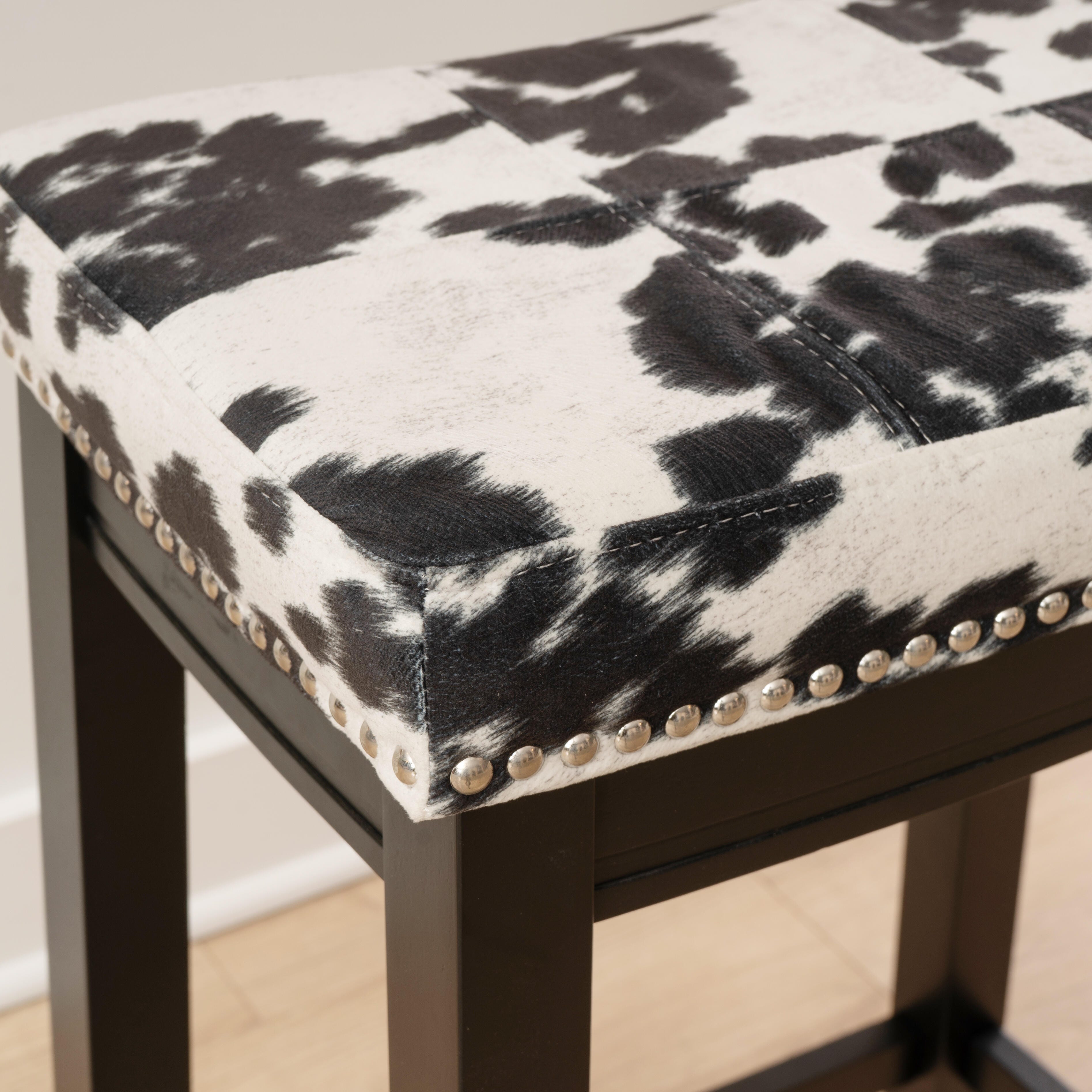 Linon Claridge Counter Height Bar Stool, Black, large