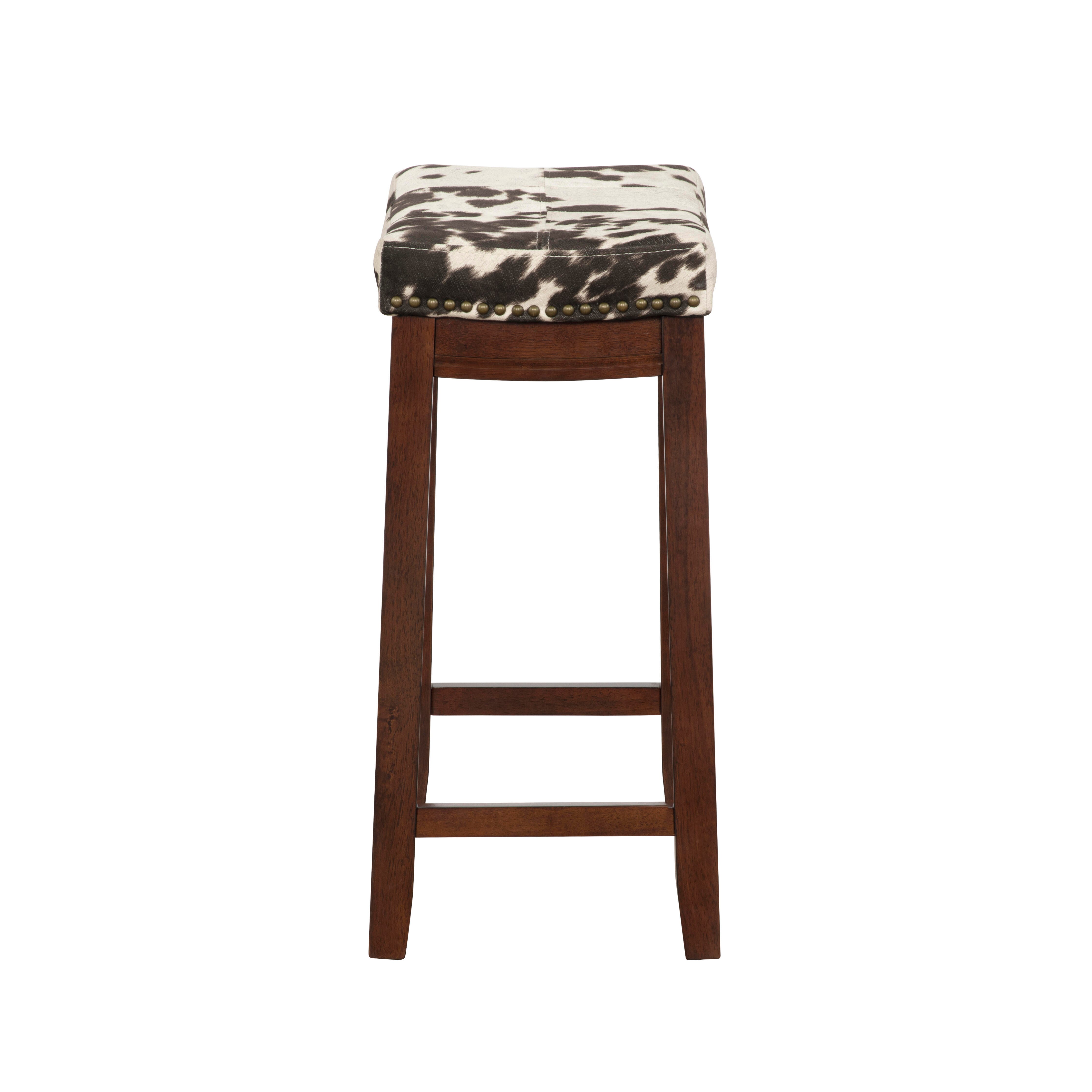 Linon Claridge Counter Height Bar Stool, Brown, large