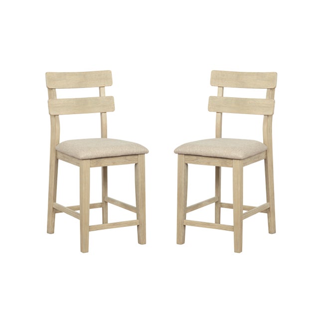 Linon Devin Counter Height Bar Stool (Set of 2)