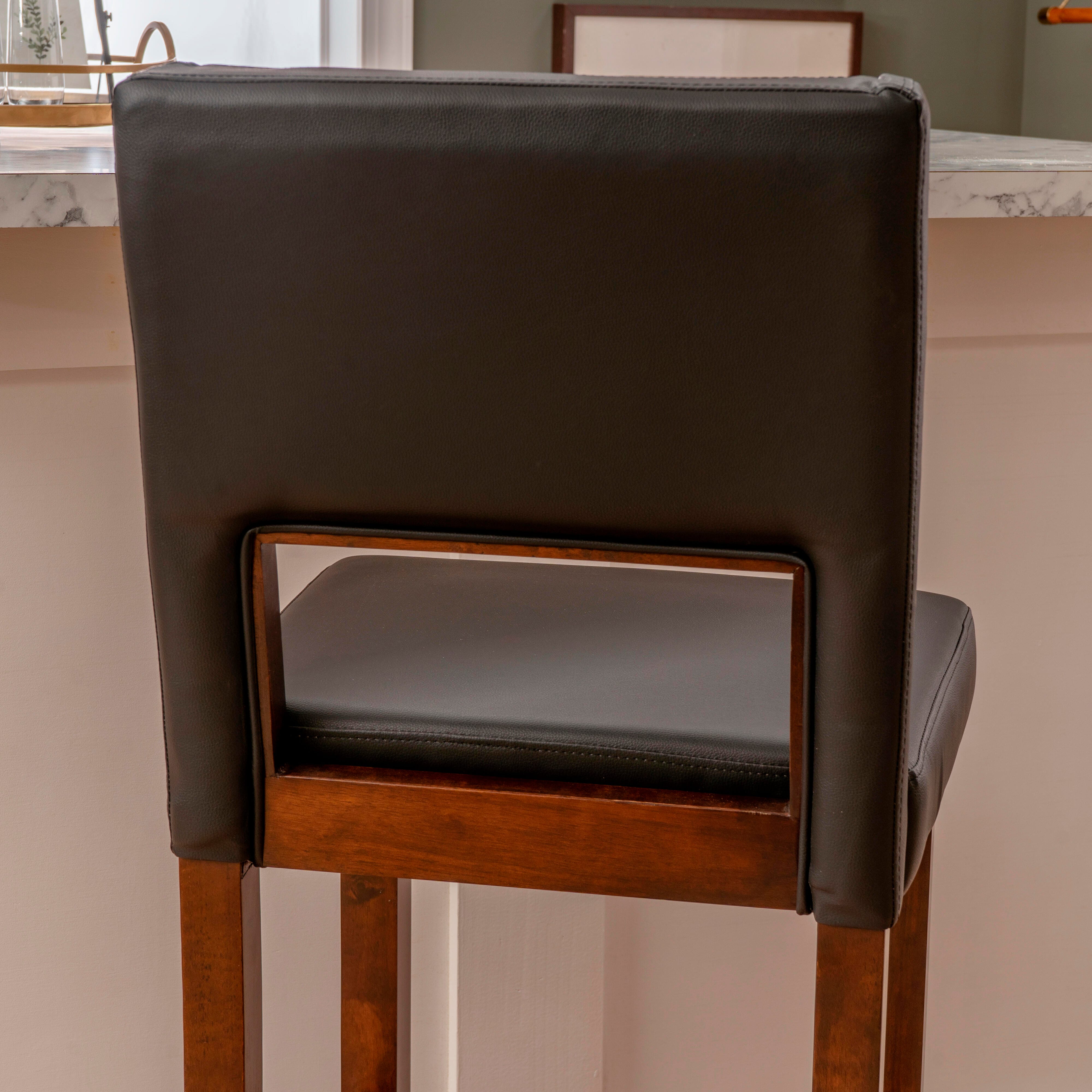 Linon Vega Bar Height Bar Stool, , large