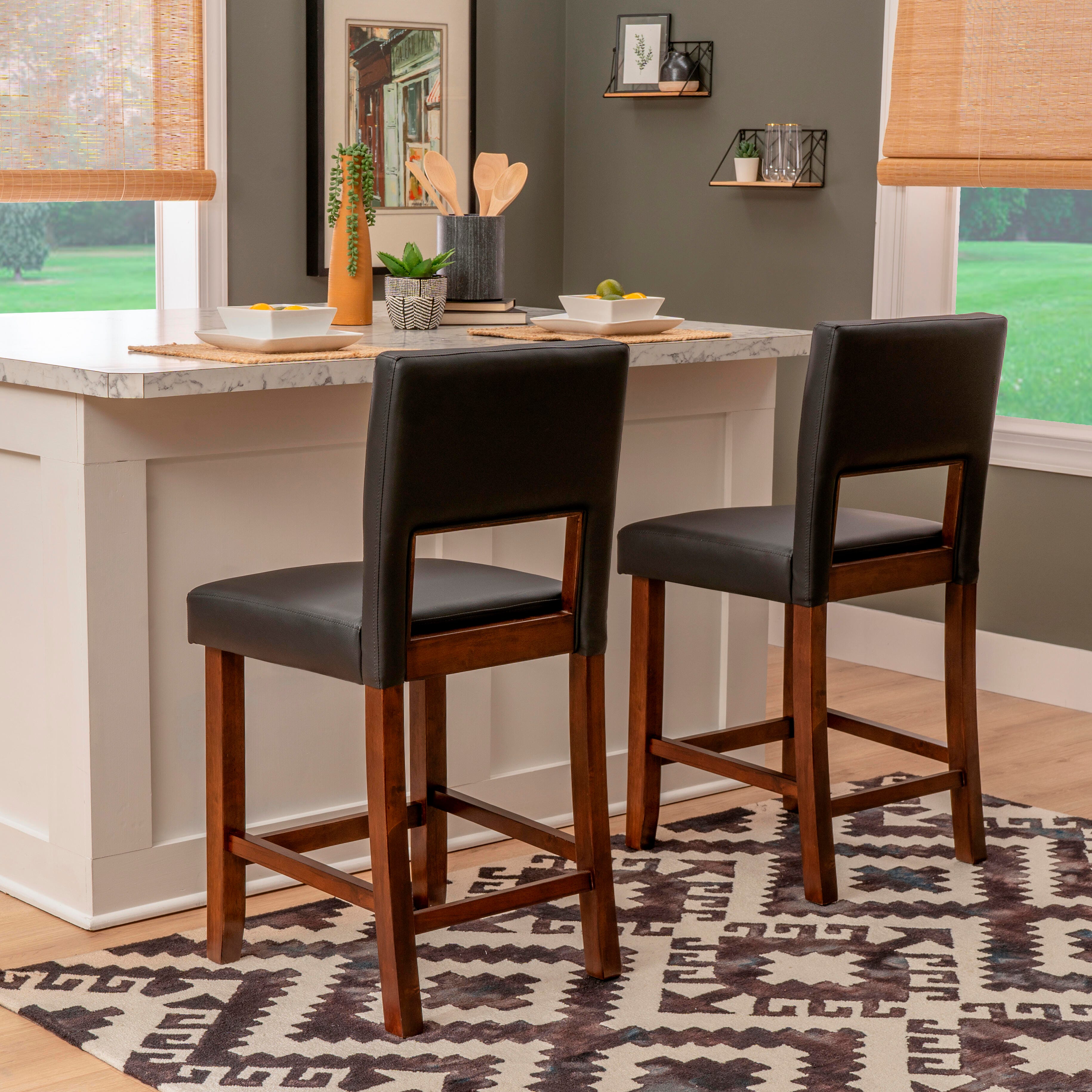 Linon Vega Counter Height Bar Stool, , large