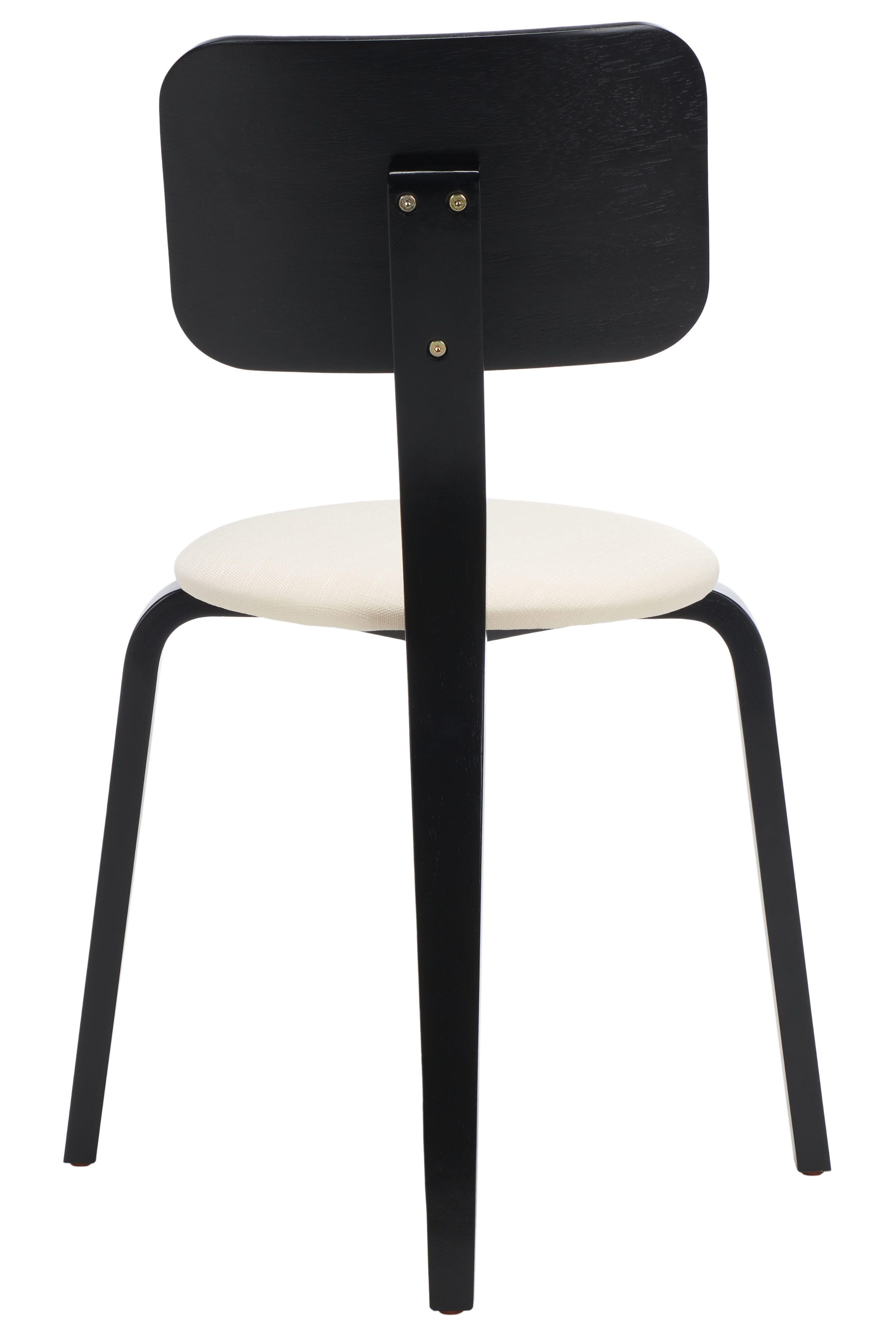 Safavieh Jo Dining Chair (Set of 2), Black/Creme, large
