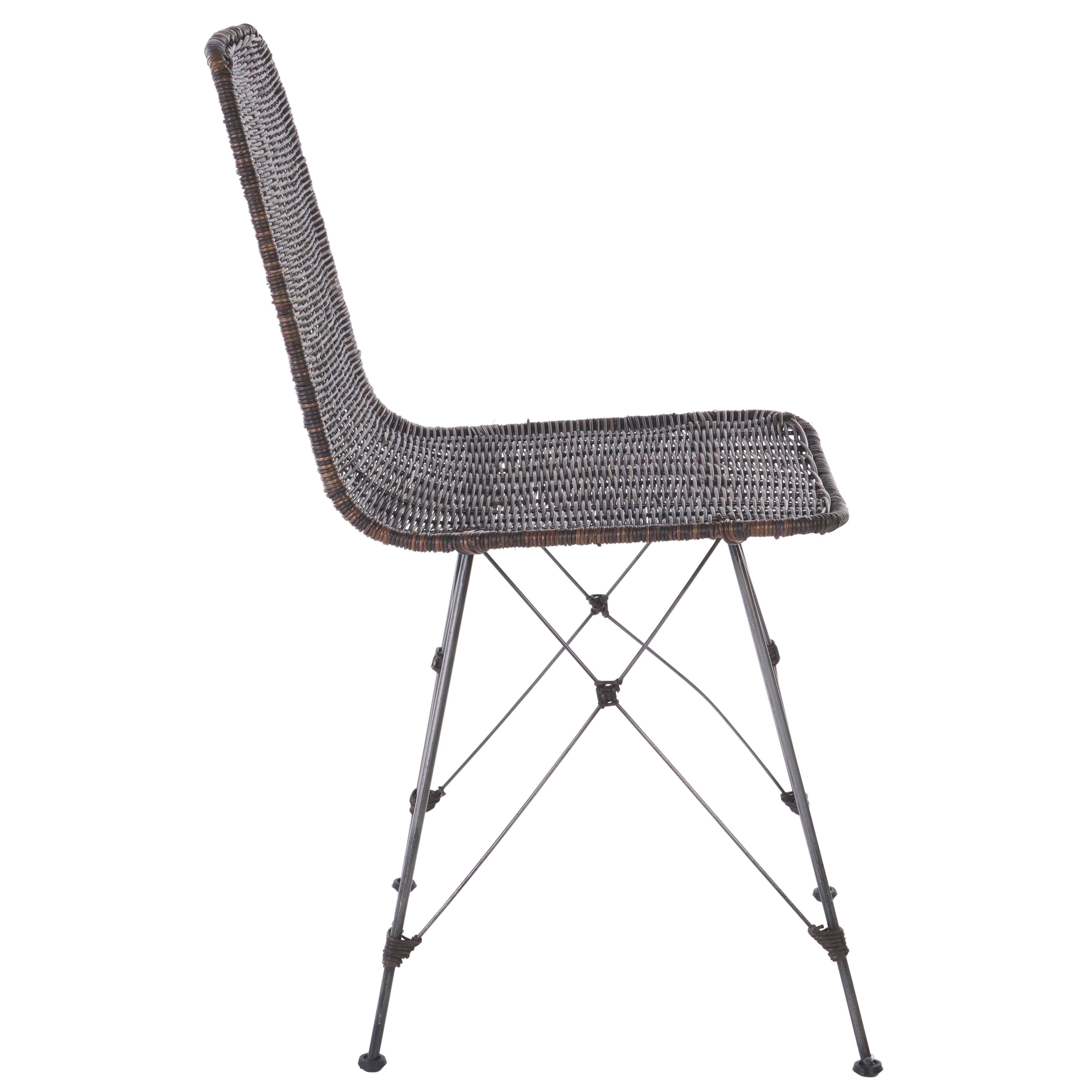 Safavieh Minerva Dining Chair (Set of 2), Dark Brown/Black, large
