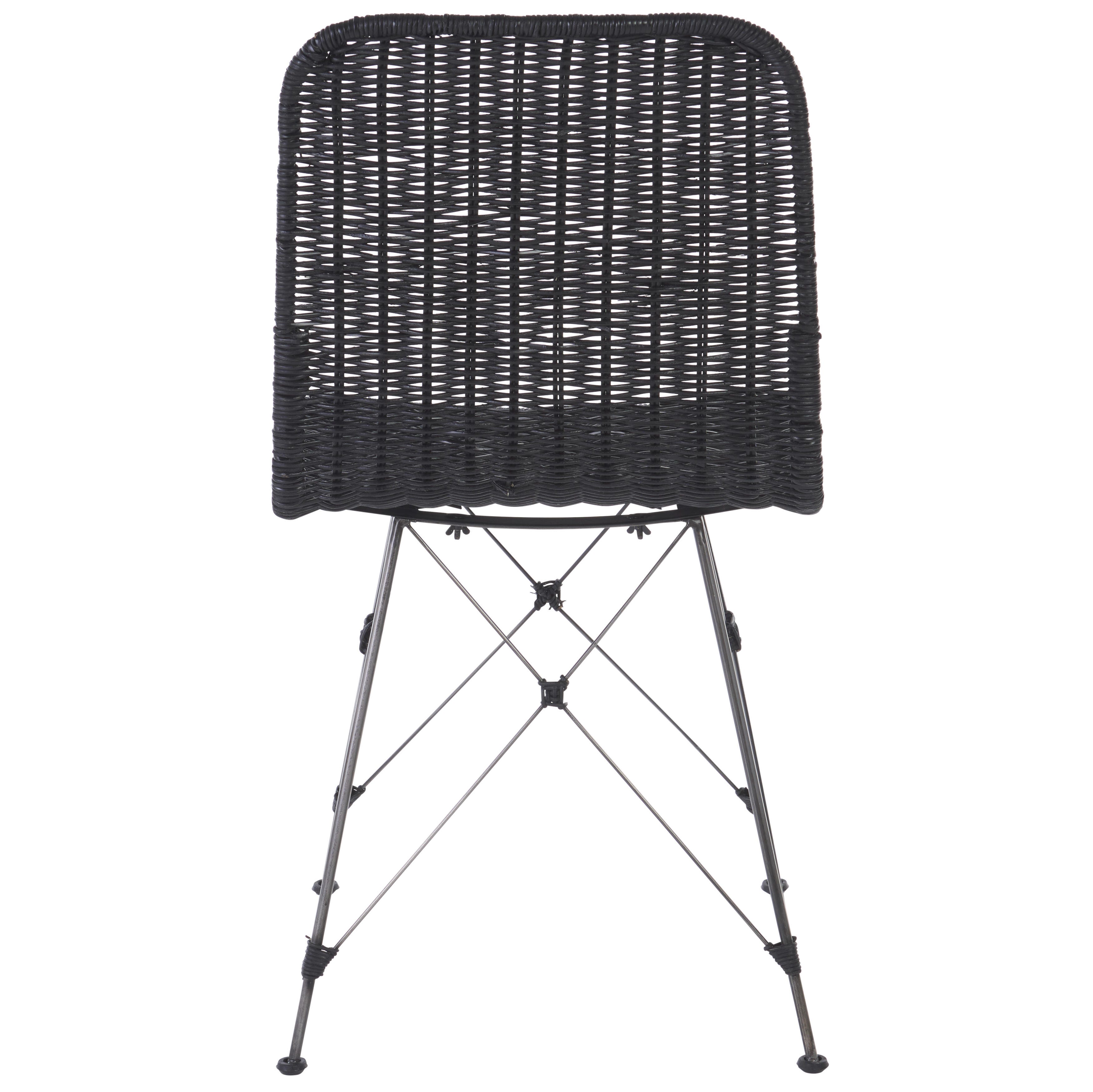 Safavieh Minerva Dining Chair (Set of 2), Black/Black, large