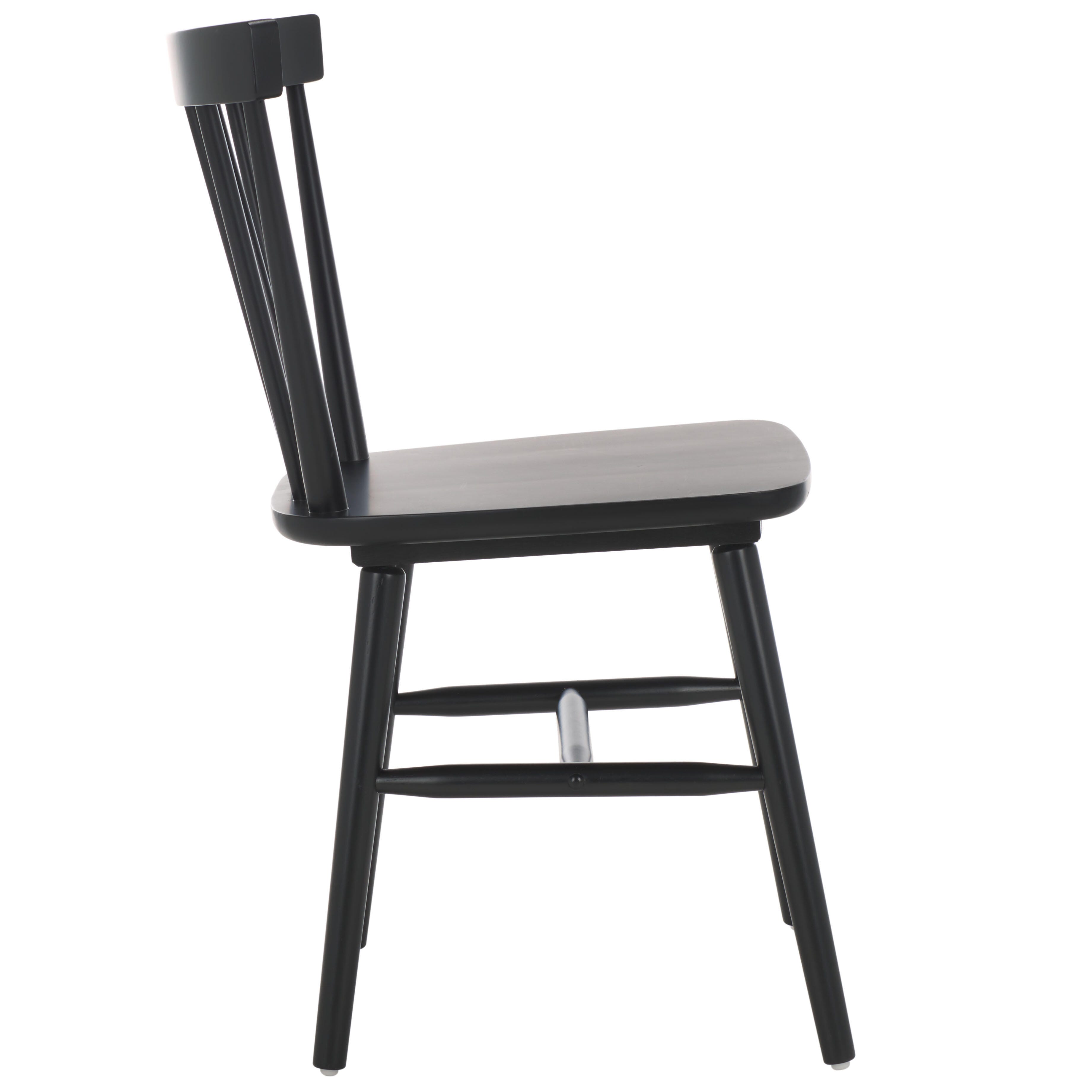 Safavieh Winona Dining Chair (Set of 2), Matte Black, large