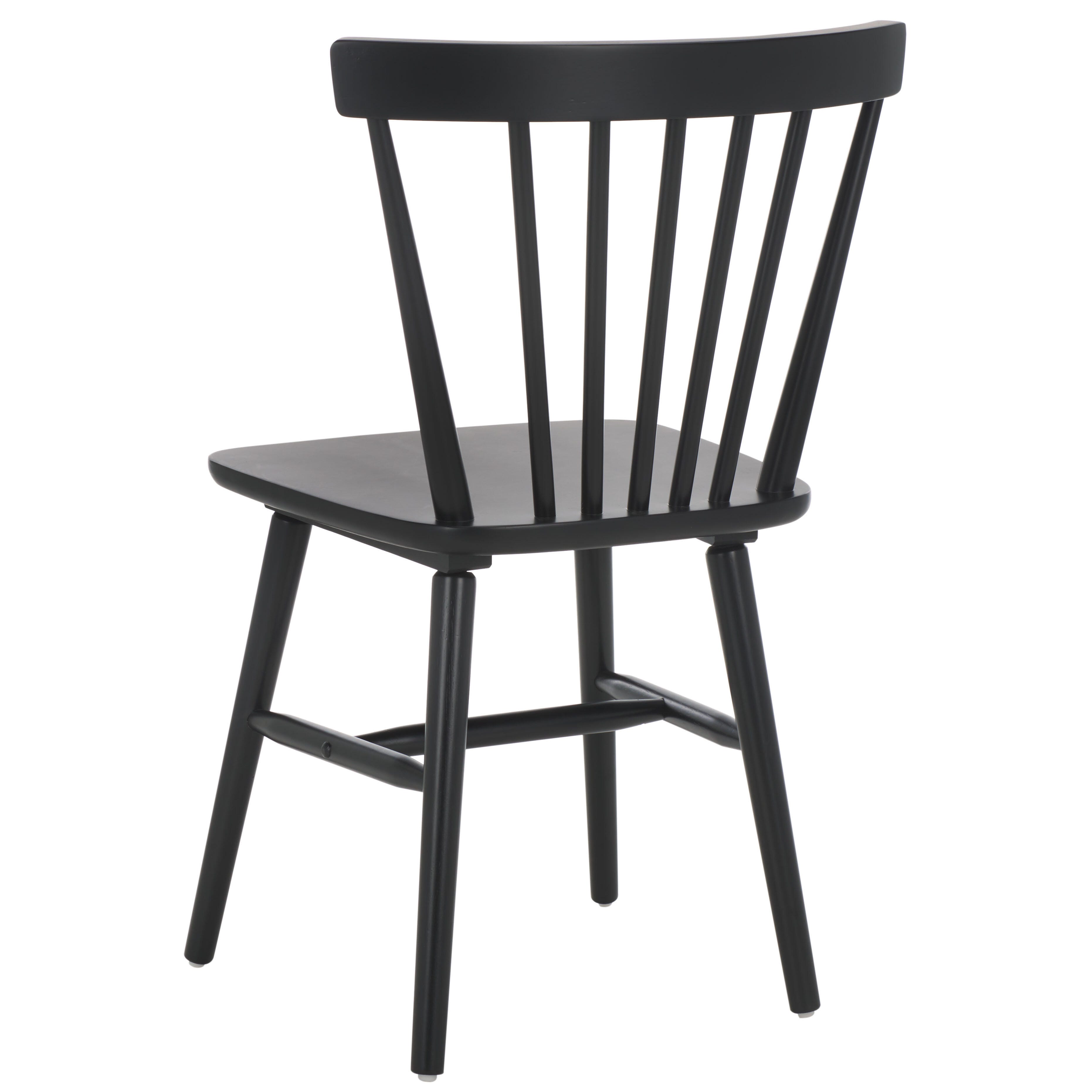 Safavieh Winona Dining Chair (Set of 2), Matte Black, large