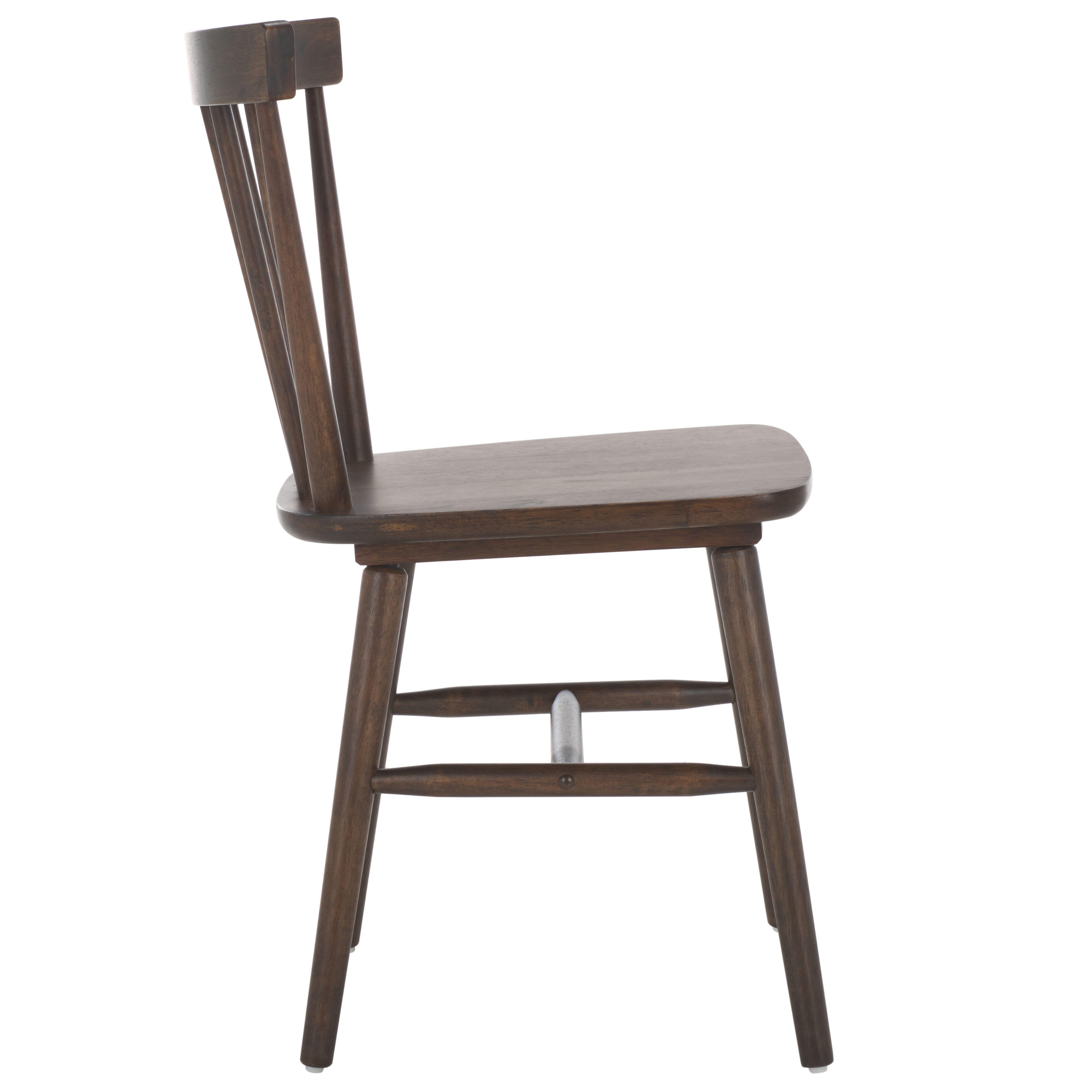Safavieh Winona Dining Chair (Set of 2), Dark Walnut, large