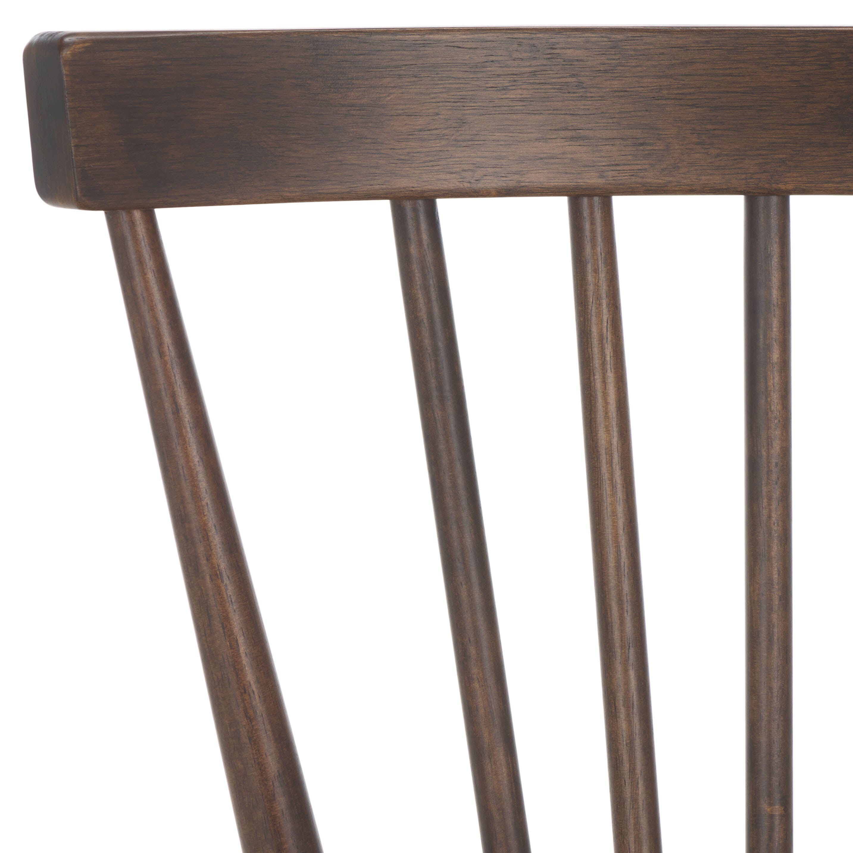 Safavieh Winona Dining Chair (Set of 2), Dark Walnut, large