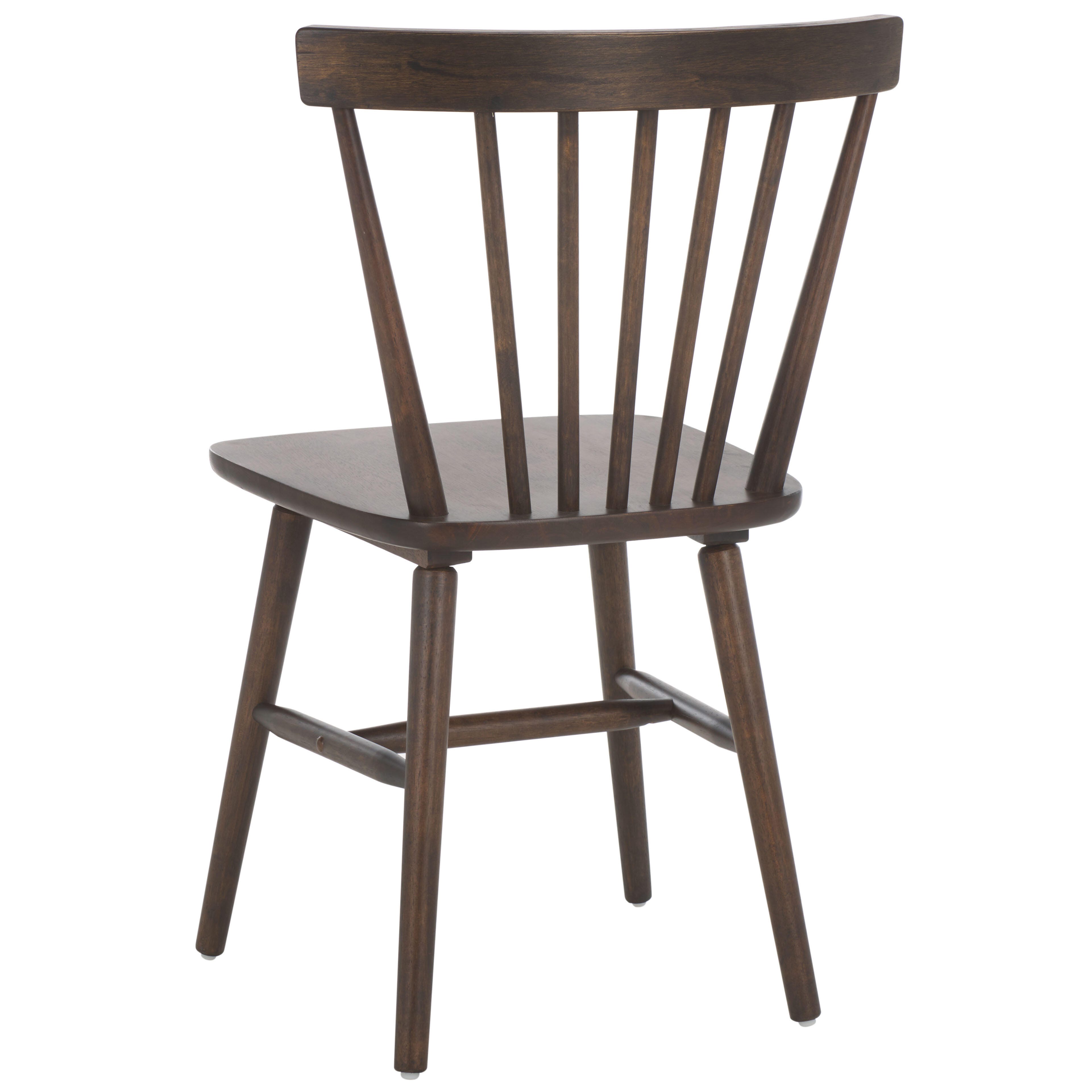 Safavieh Winona Dining Chair (Set of 2), Dark Walnut, large