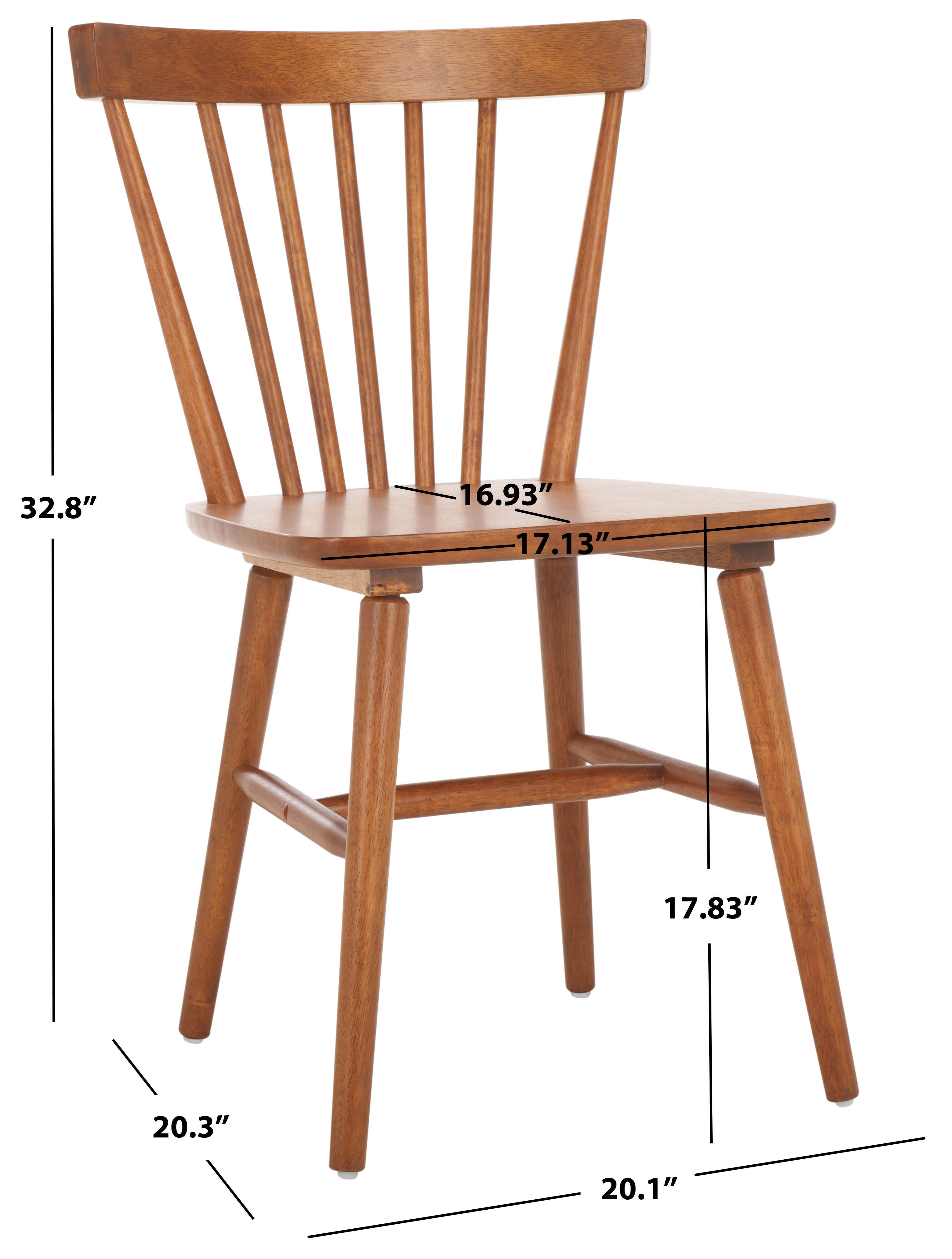 Safavieh Winona Dining Chair (Set of 2), Honey, large