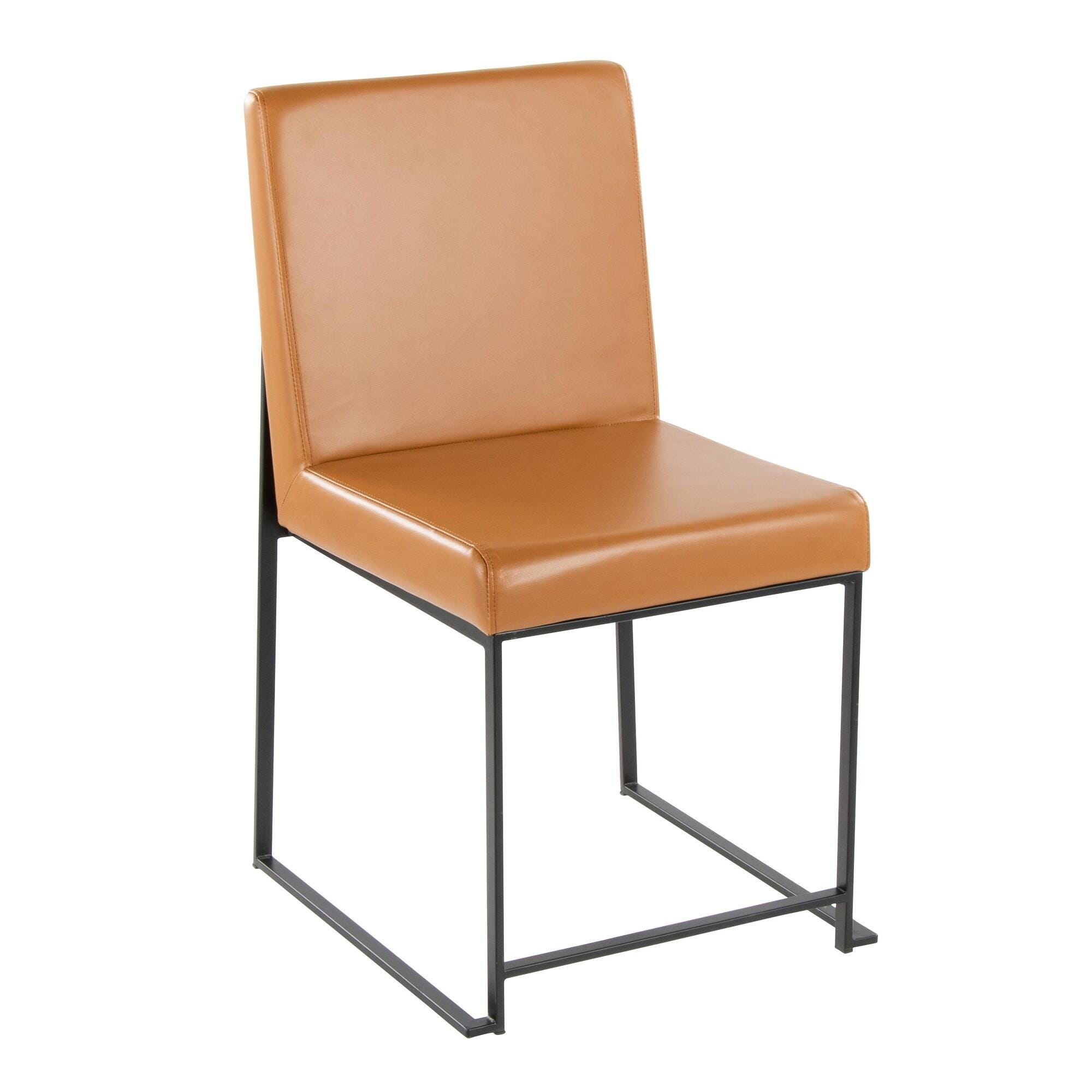 LumiSource Fuji Dining Chair (Set of 2), Camel, large