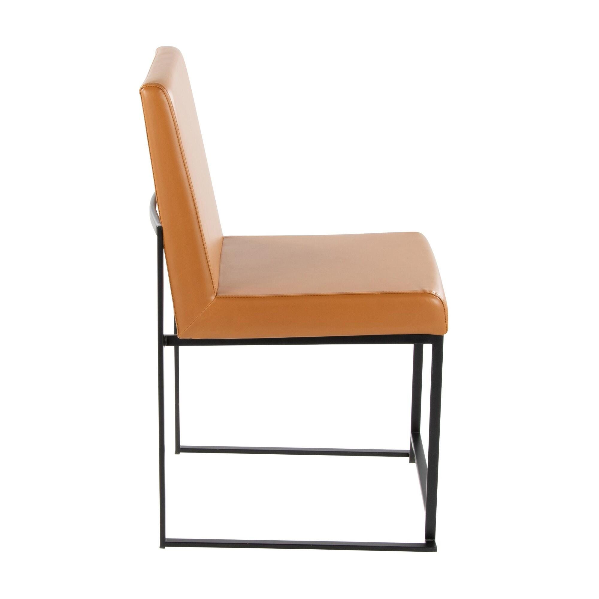 LumiSource Fuji Dining Chair (Set of 2), Camel, large