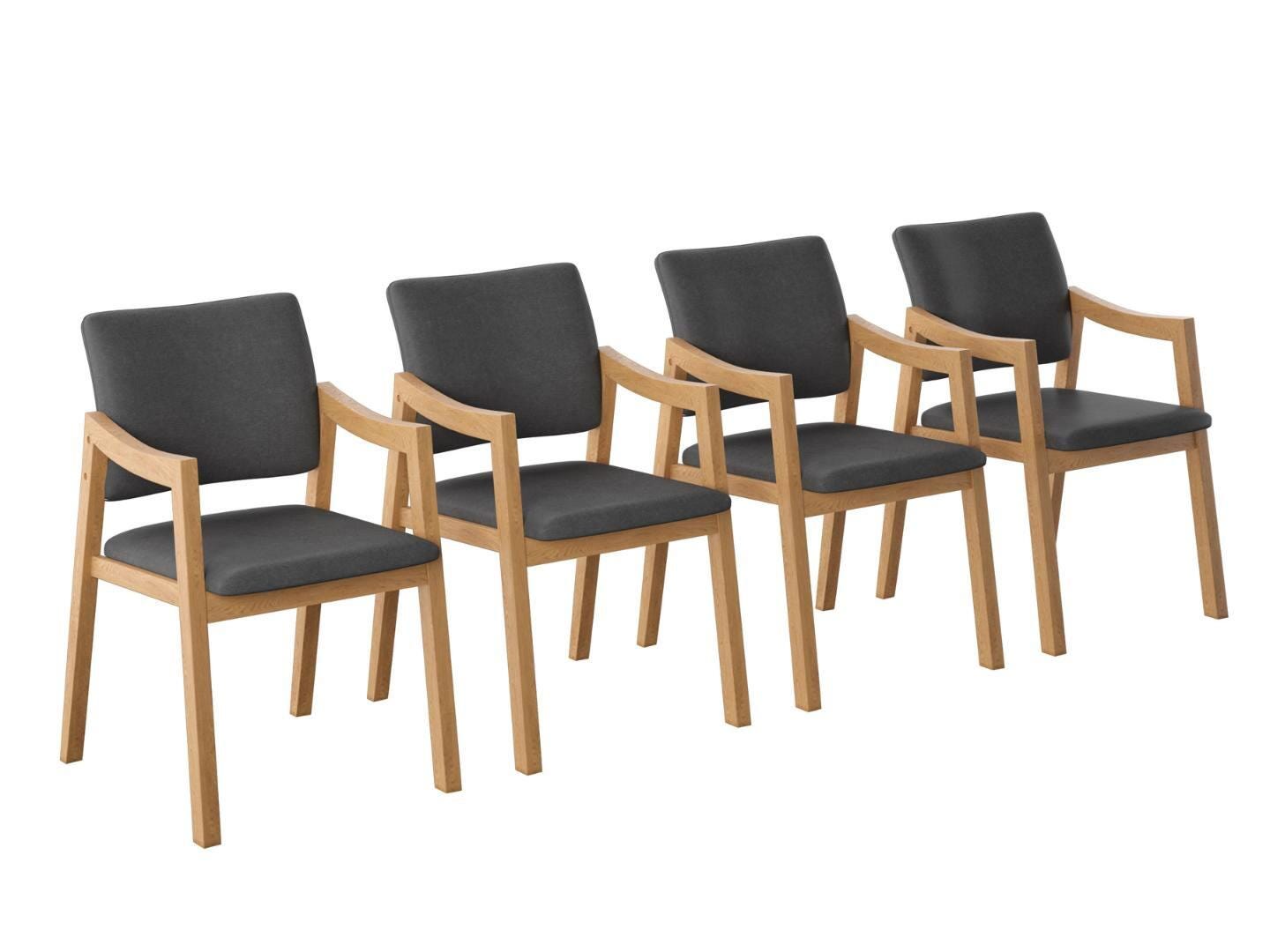 Midtown Concept Glacern Dining Chair (Set of 4), Light Gray, large