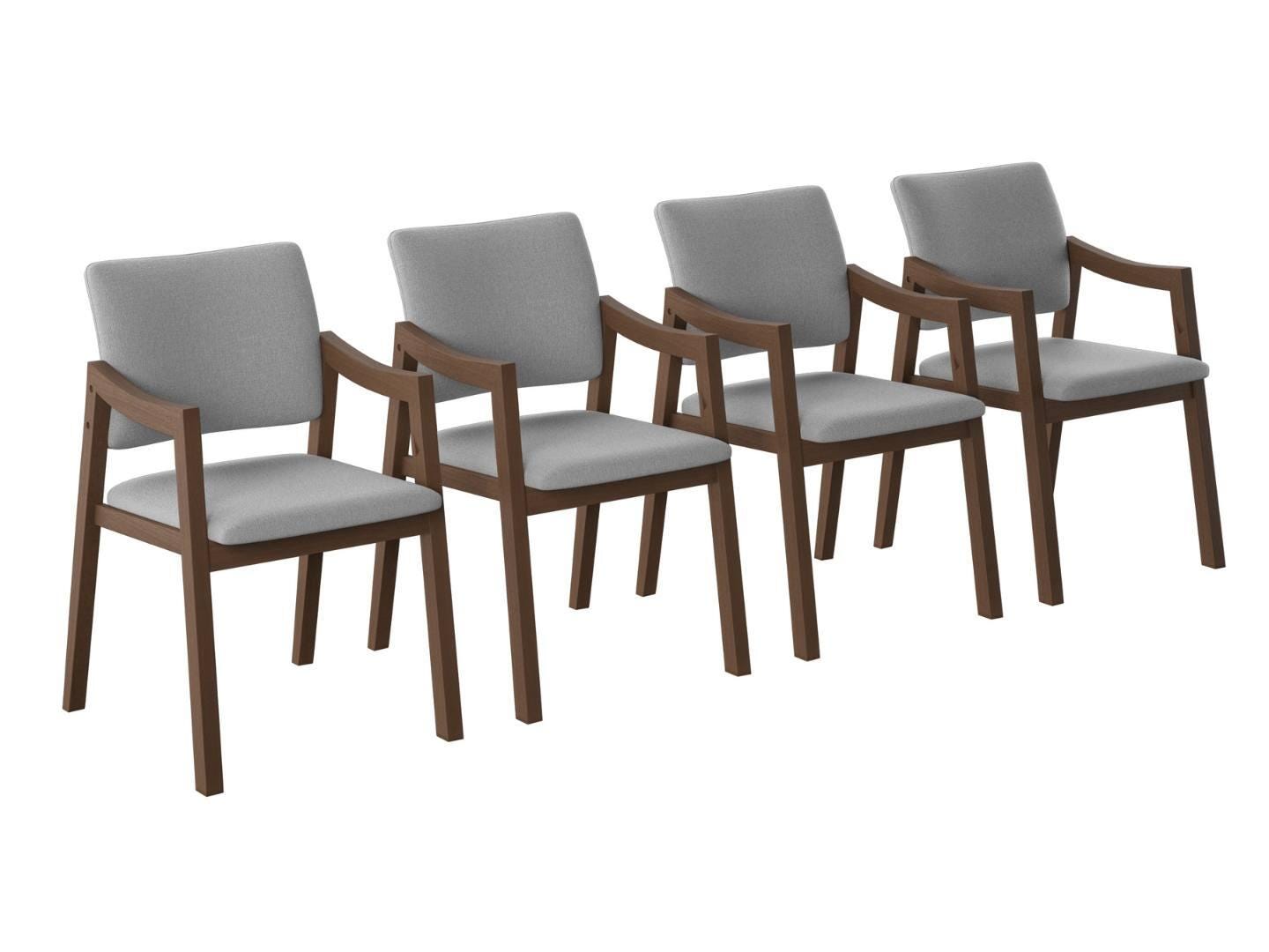 Midtown Concept Glacern Dining Chair (Set of 4), Dark Gray, large