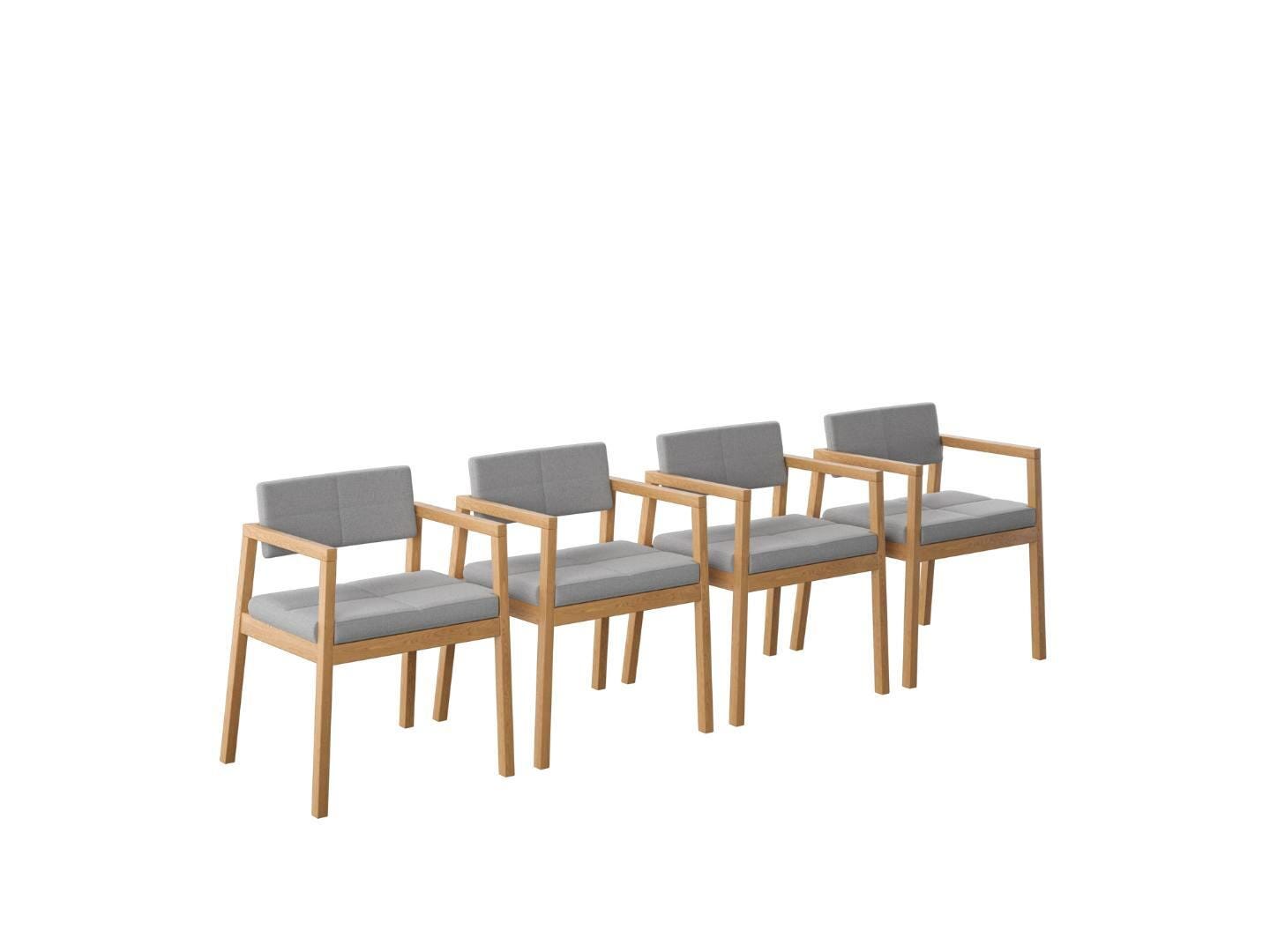 Midtown Concept Nexara Dining Chair (Set of 4), Gray, large