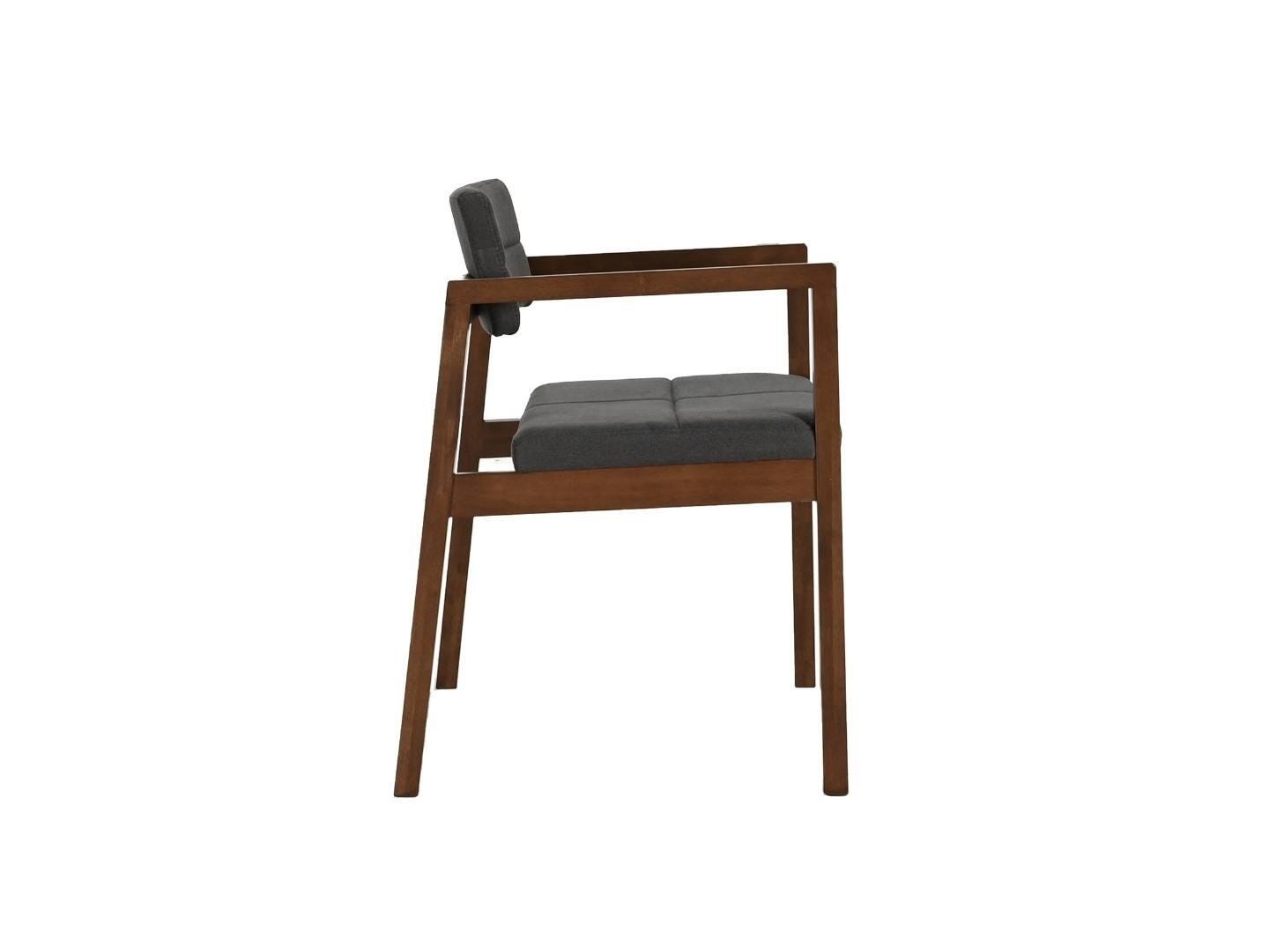 Midtown Concept Nexara Dining Chair (Set of 4), Light Gray/Brown, large