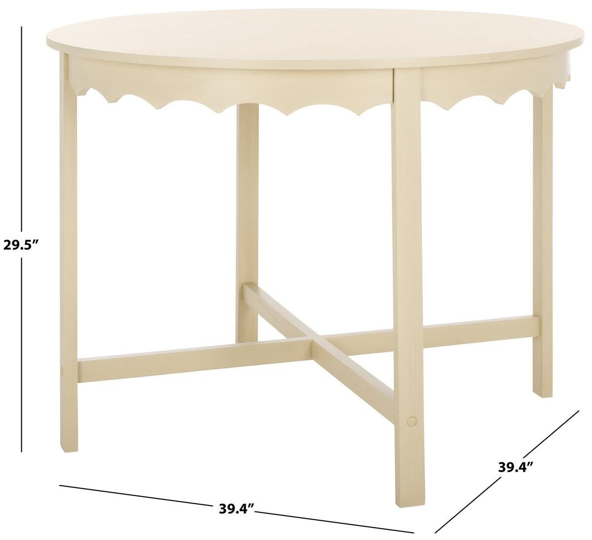 Safavieh Seraphina Dining Table, Sand, large