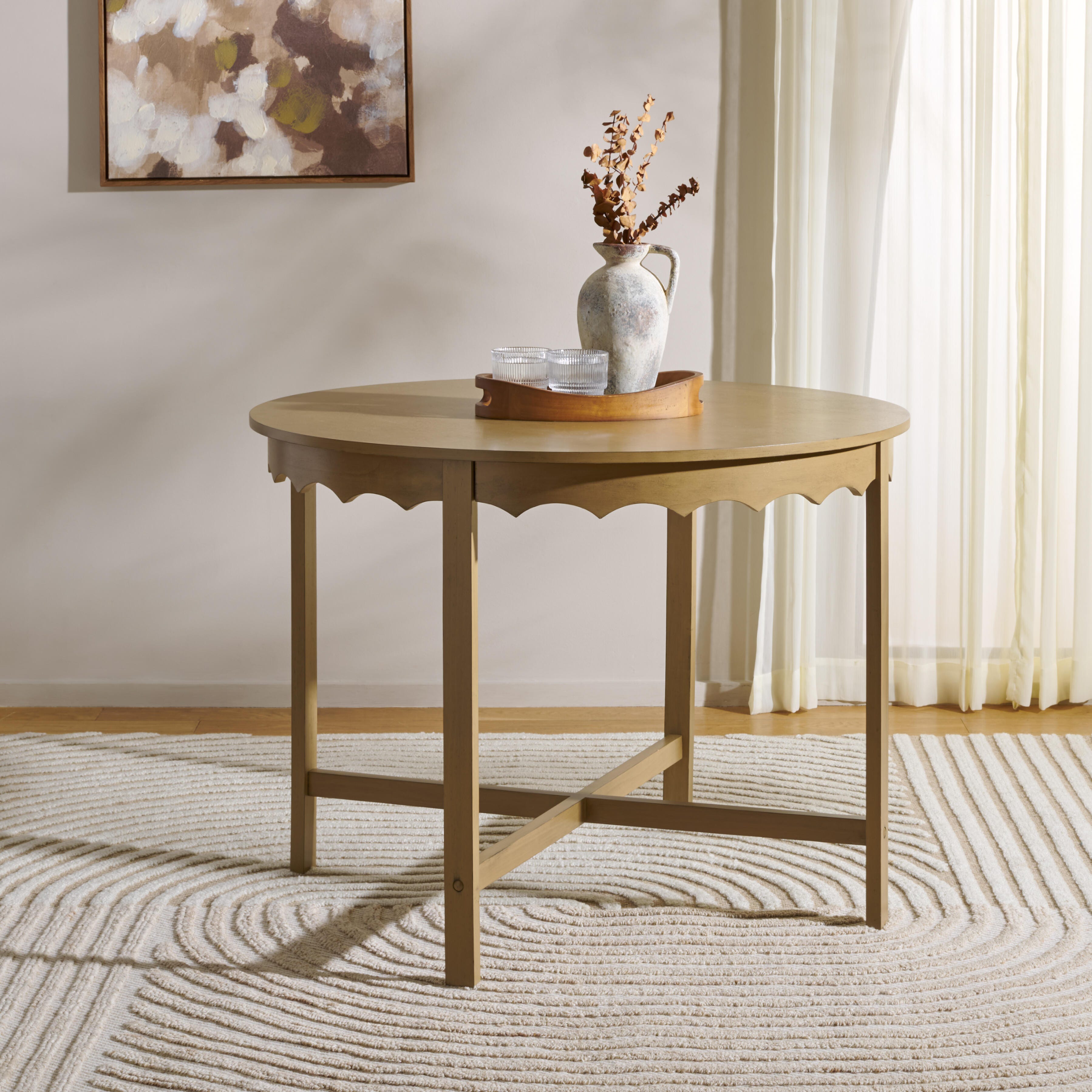 Safavieh Seraphina Dining Table, Desert Brown, large