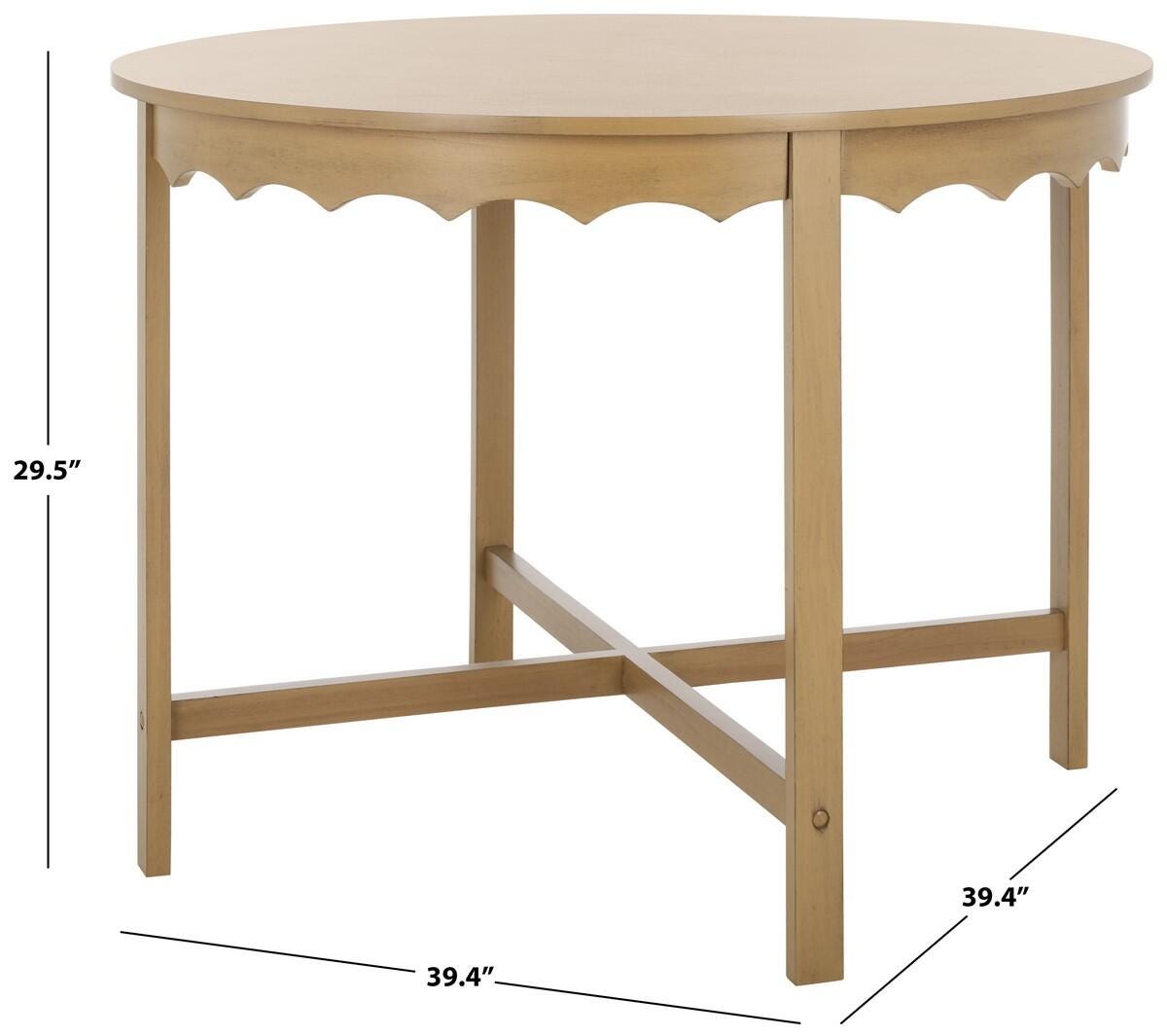 Safavieh Seraphina Dining Table, Desert Brown, large