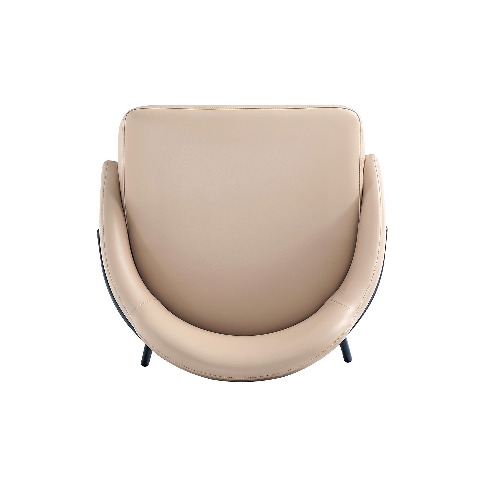Manhattan Comfort Gracie Bar Height Bar Stool, Tan/Black, large