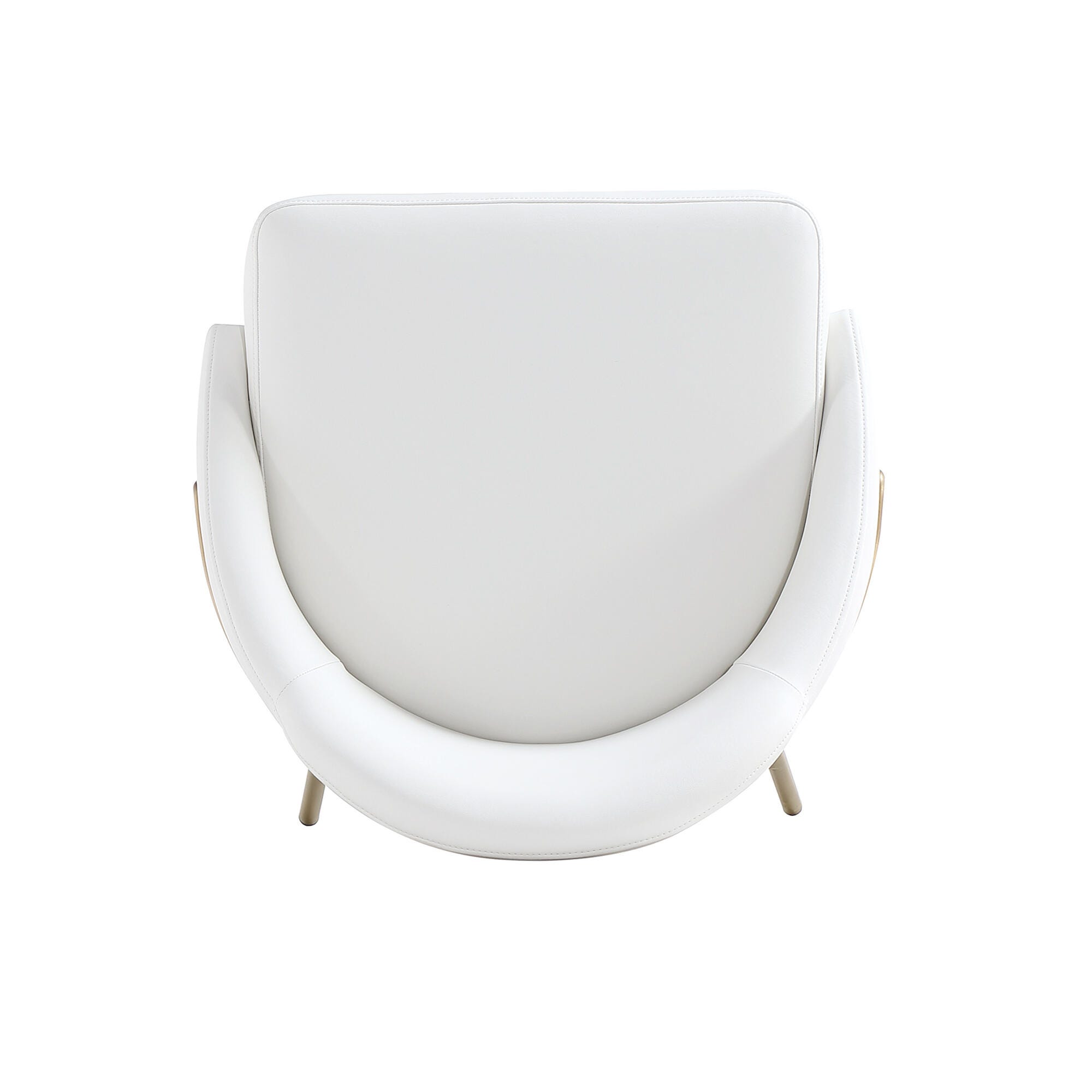 Manhattan Comfort Gracie Bar Height Bar Stool, White/Gold, large