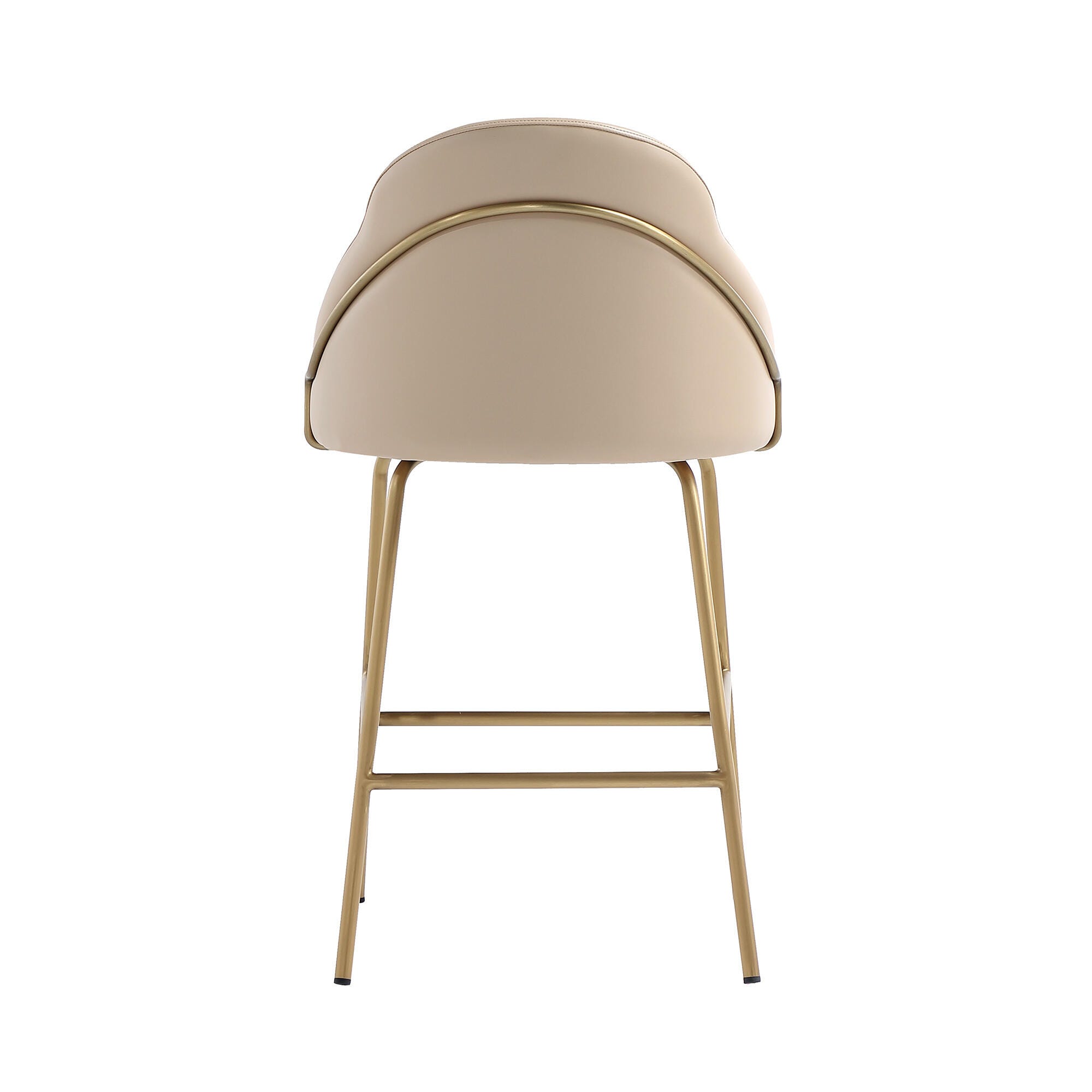 Manhattan Comfort Gracie Counter Height Bar Stool, Tan/Gold, large