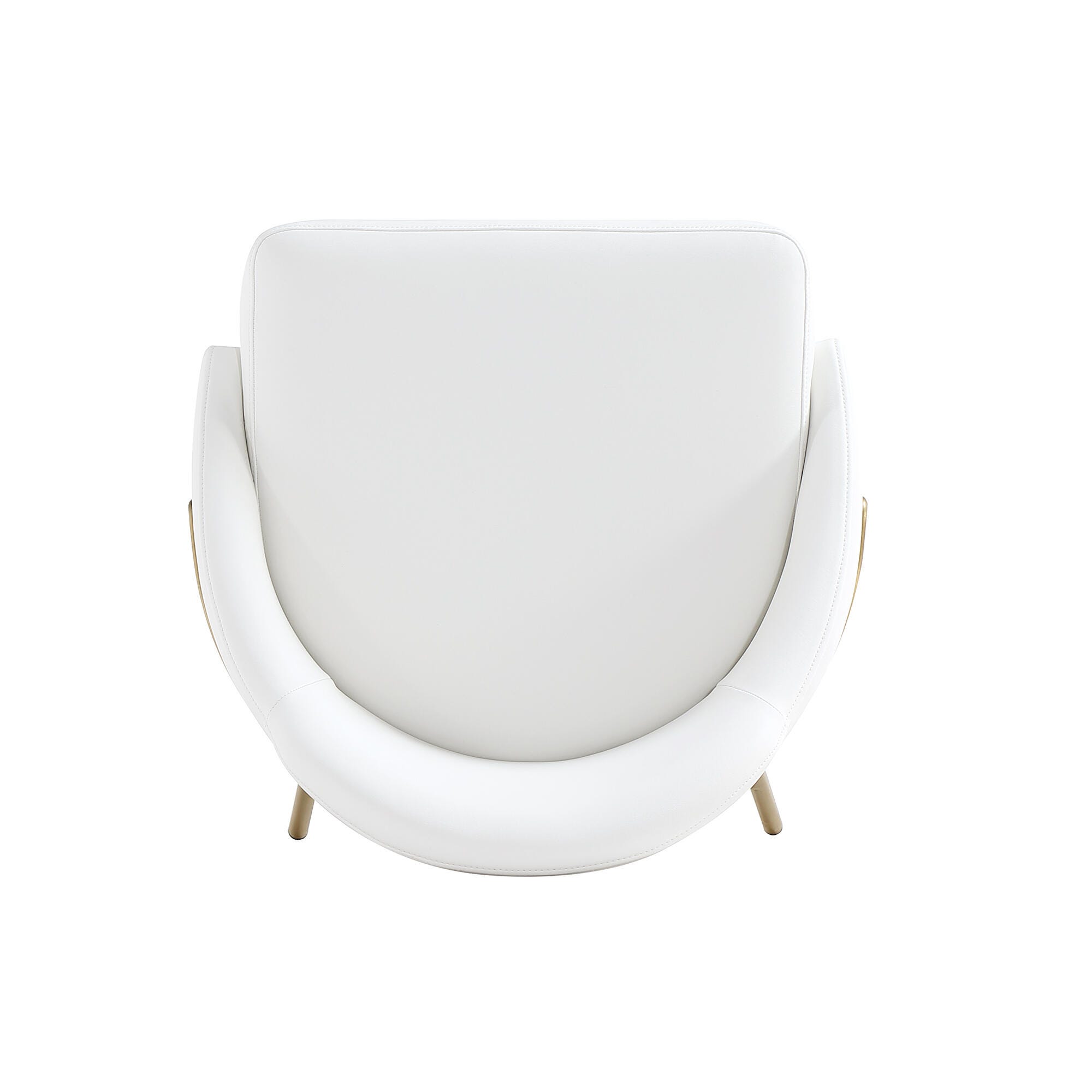 Manhattan Comfort Gracie Counter Height Bar Stool, White/Gold, large