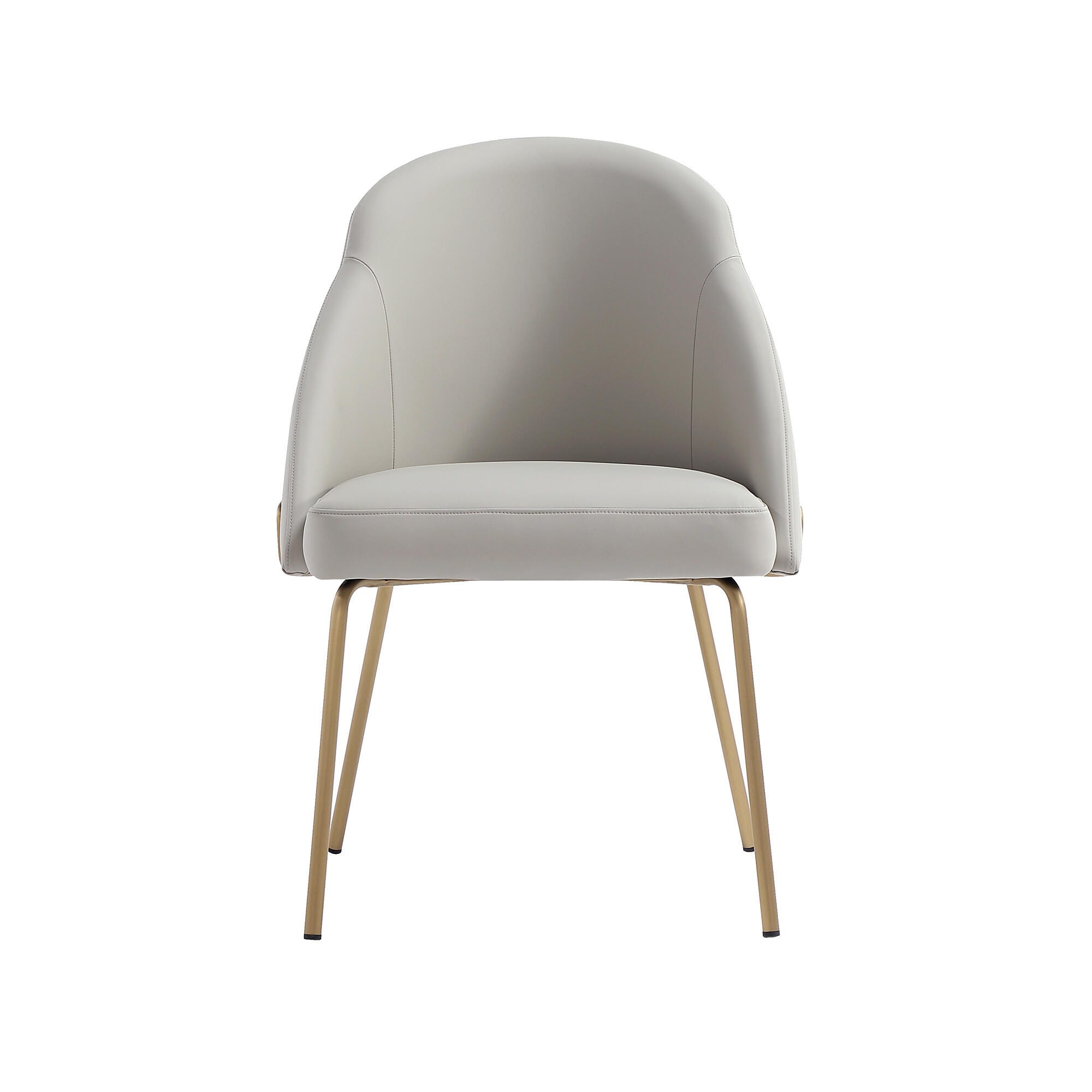 Manhattan Comfort Gracie Dining Chair, Stone/Gold, large