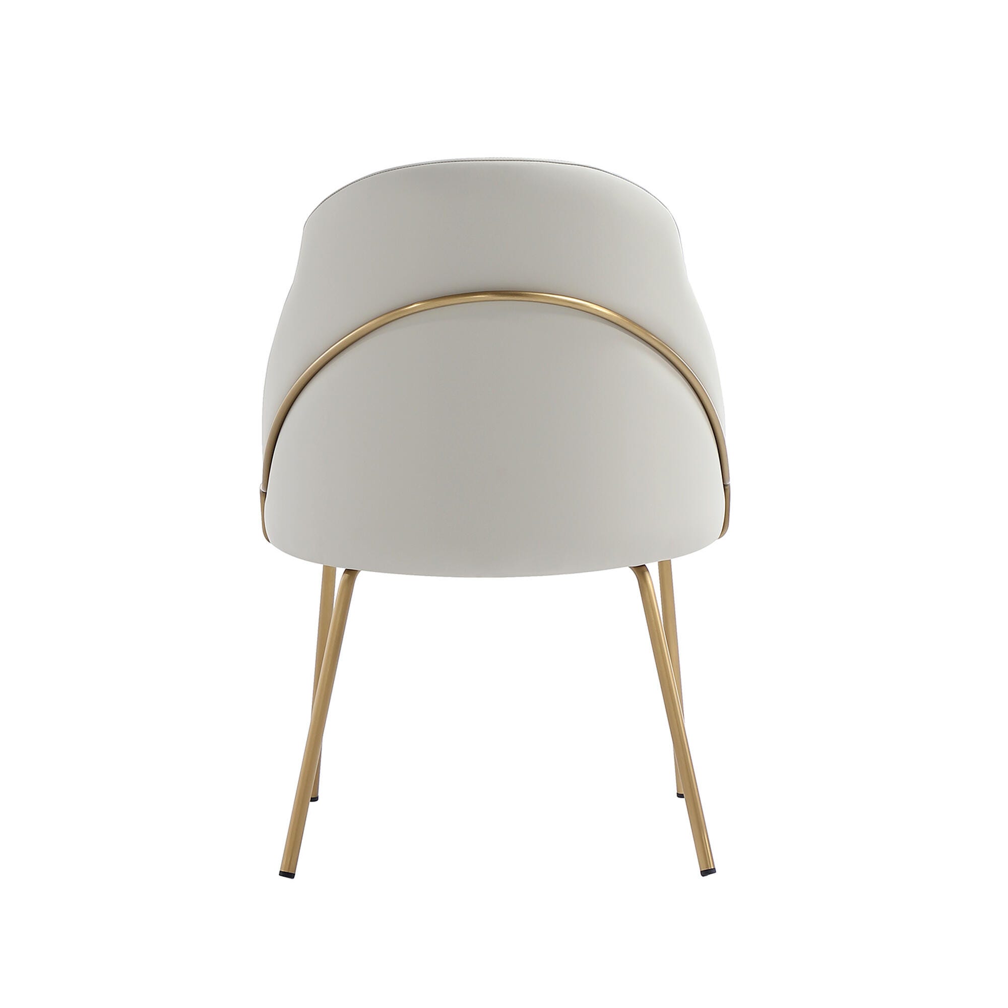 Manhattan Comfort Gracie Dining Chair, Stone/Gold, large
