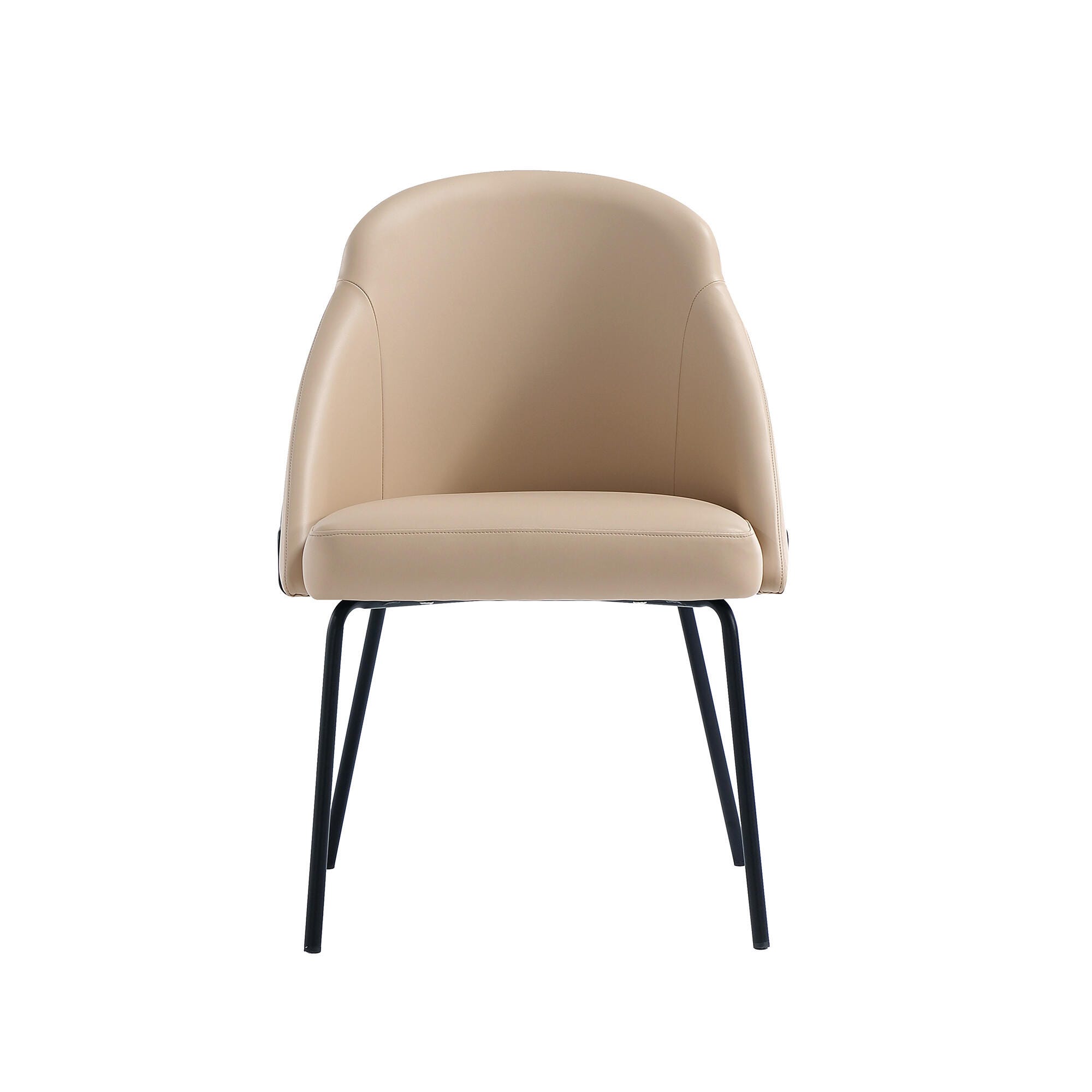 Manhattan Comfort Gracie Dining Chair, Tan/Black, large